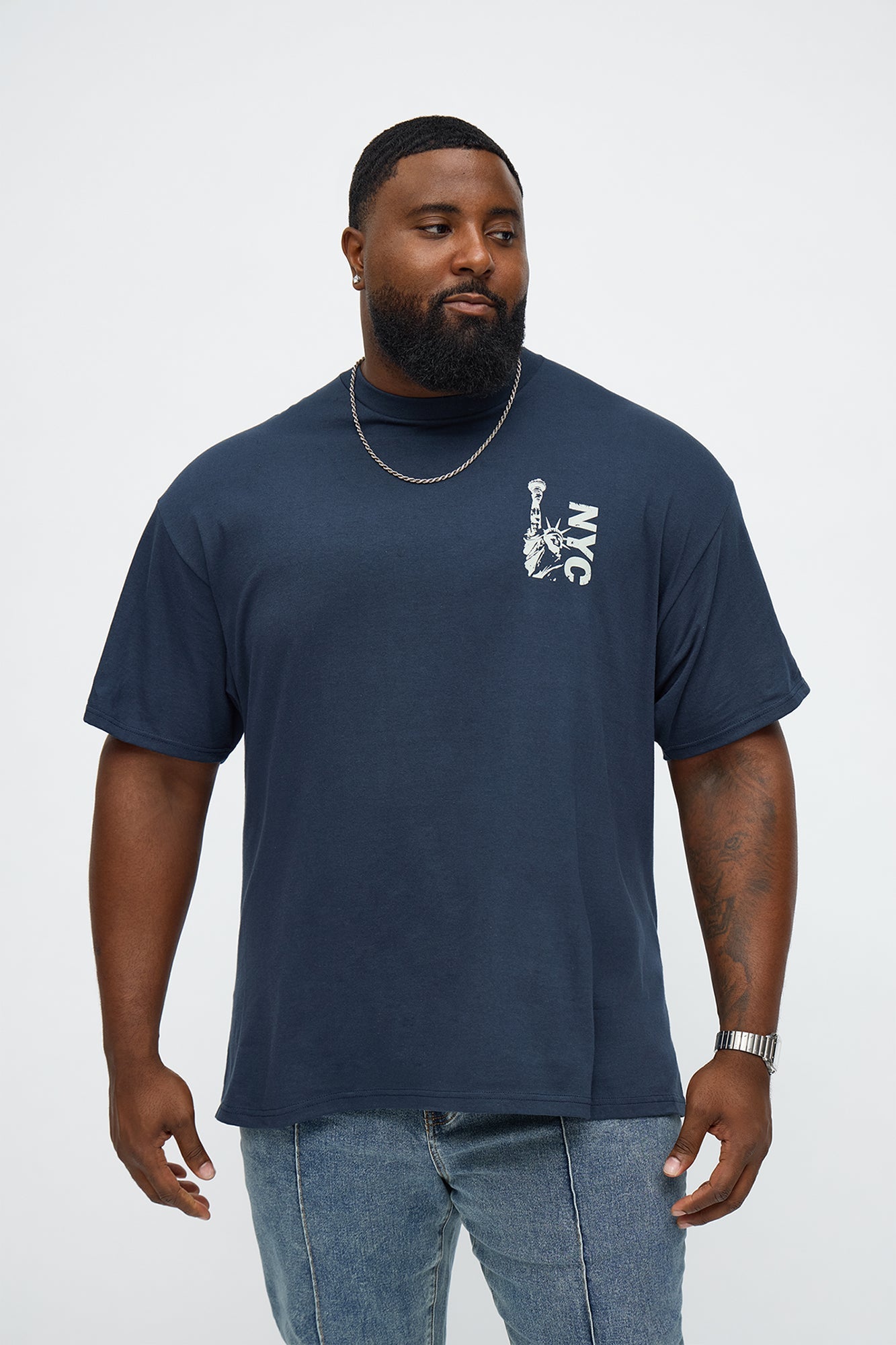 New York City Lady Liberty Short Sleeve Tee - Navy