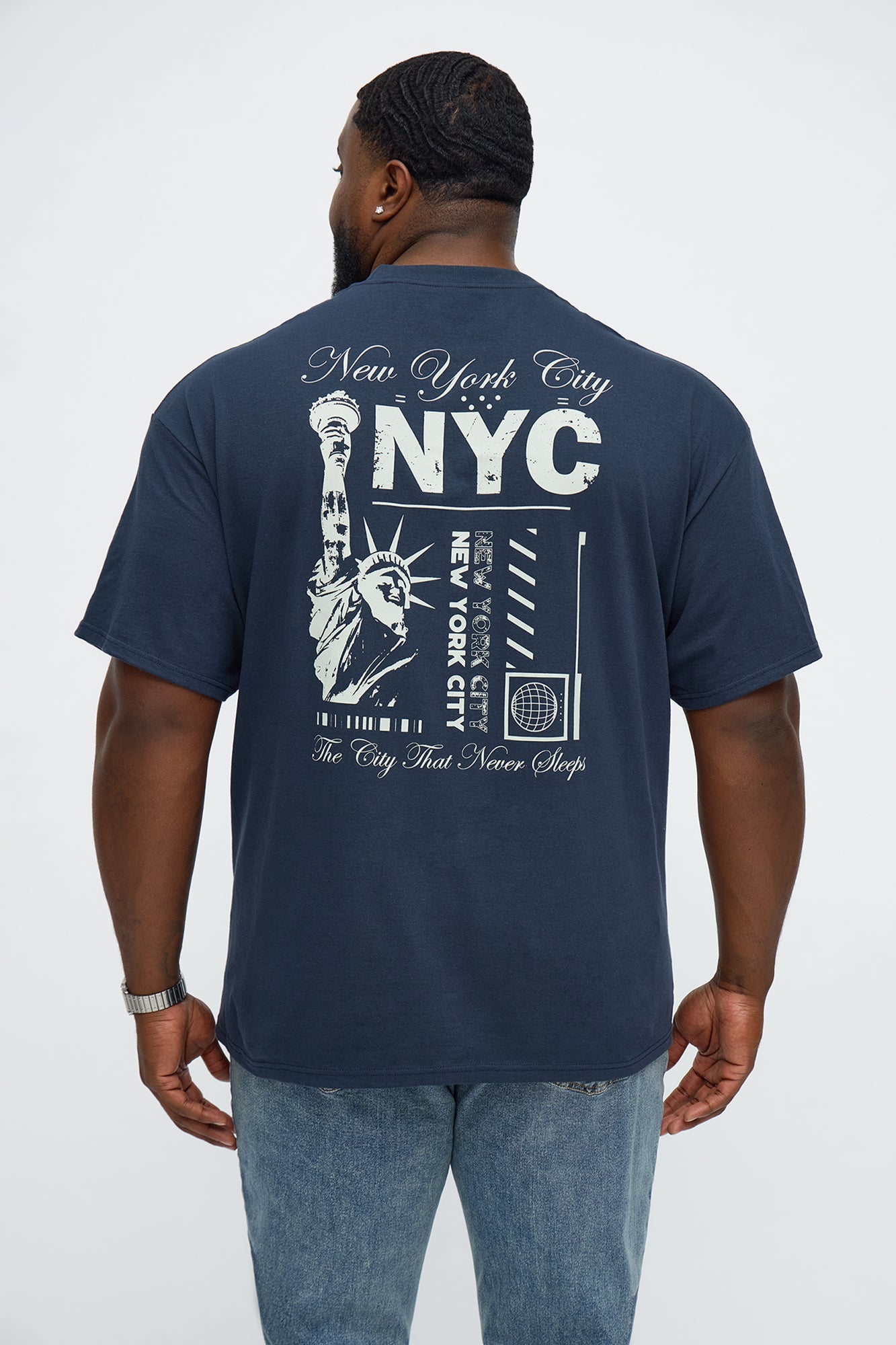 New York City Lady Liberty Short Sleeve Tee - Navy