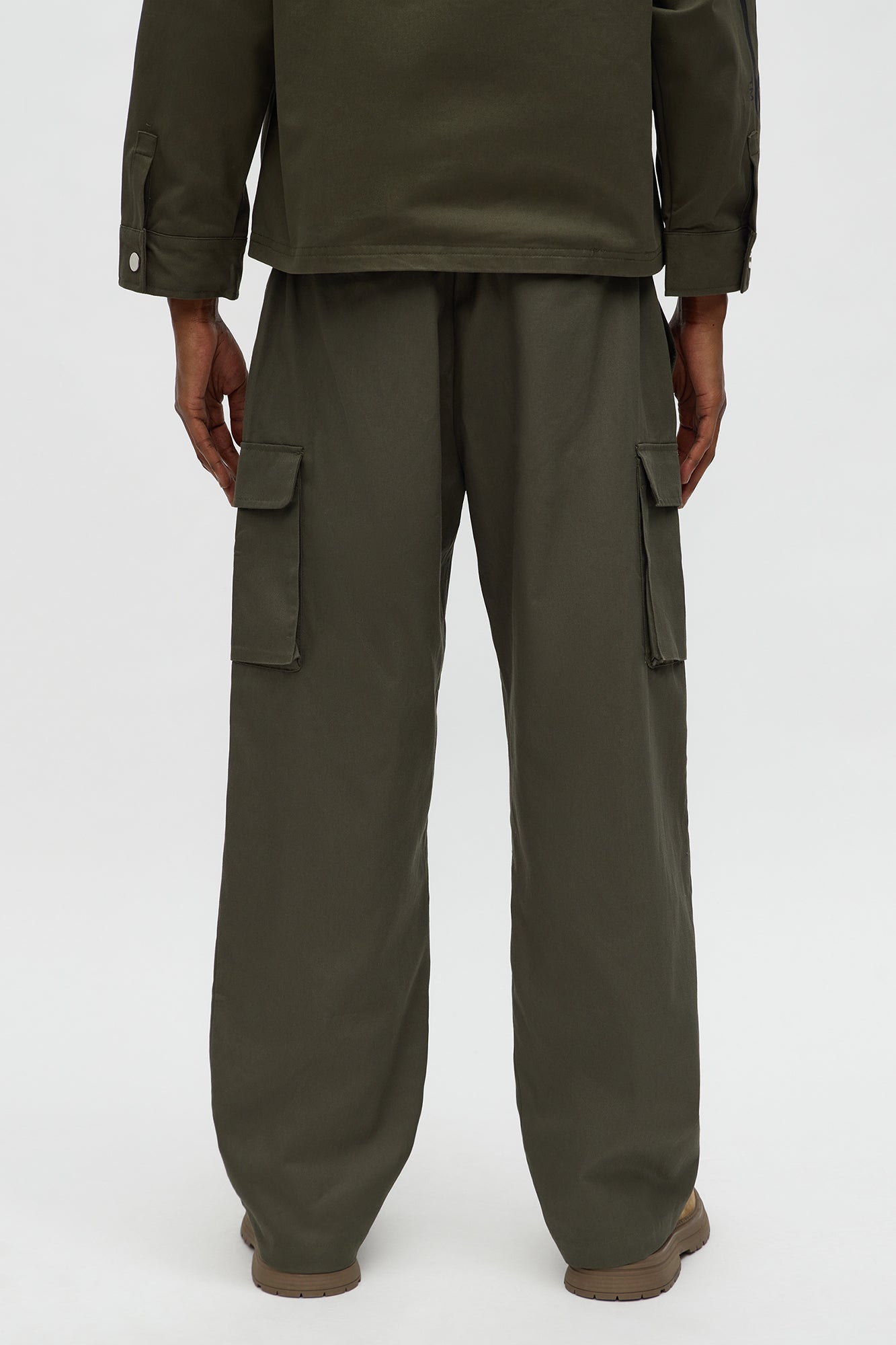 Von Dutch Winged Eye Baggy Cargo Pant - Olive/combo