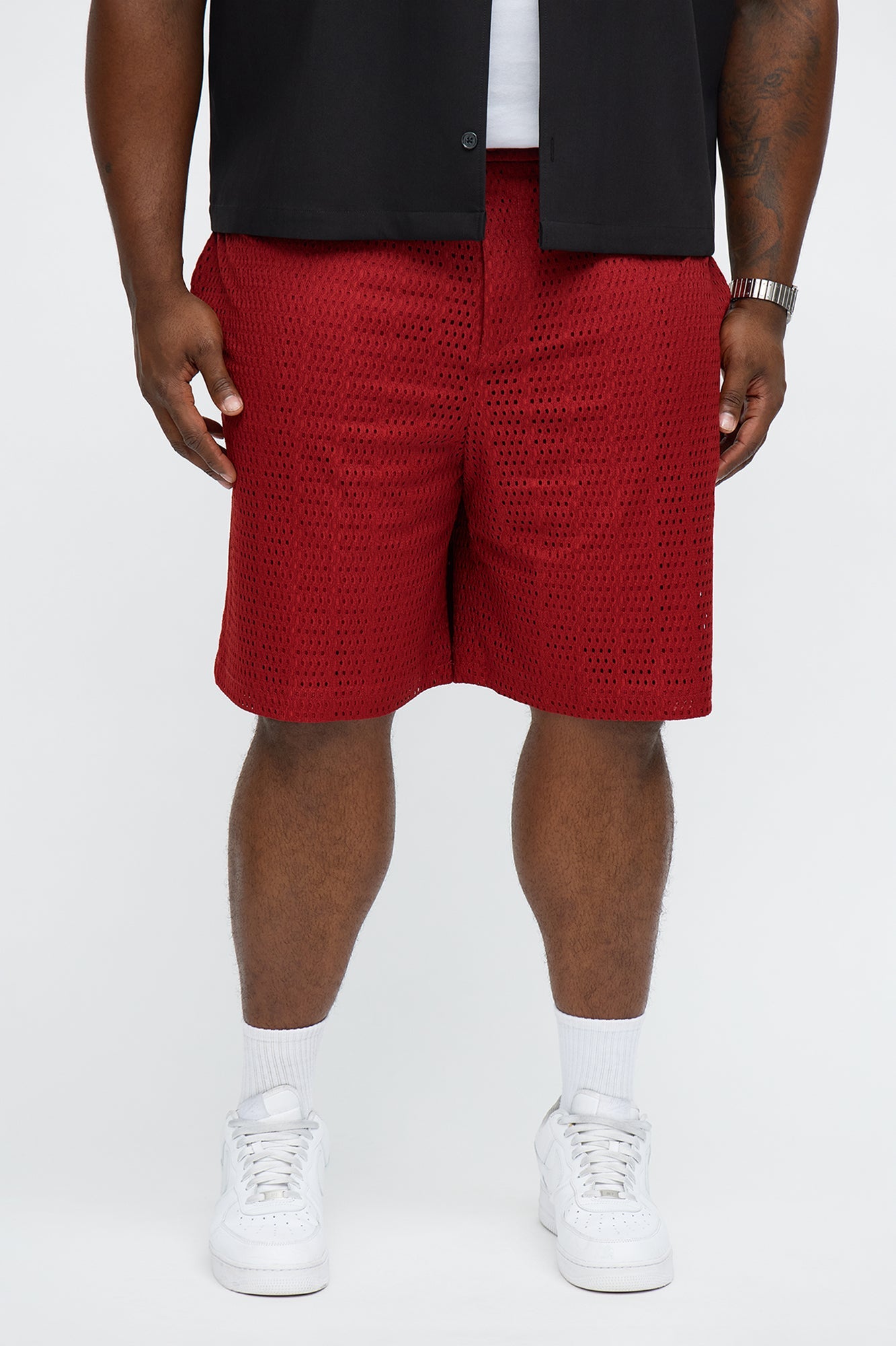 Relaxed Oarken Air Short - Burgundy