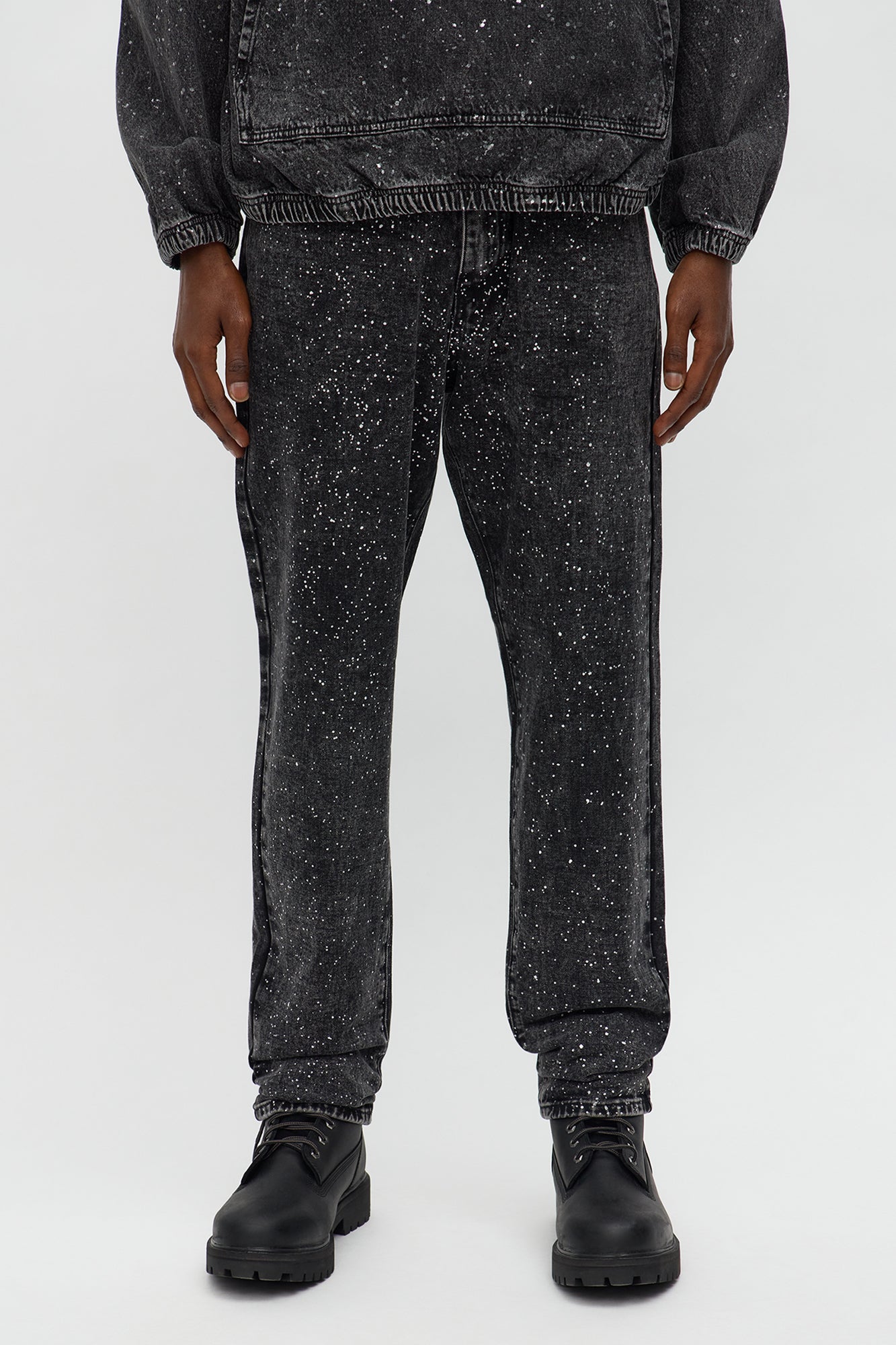 Slim Shimmering Nights Jean - Black Wash