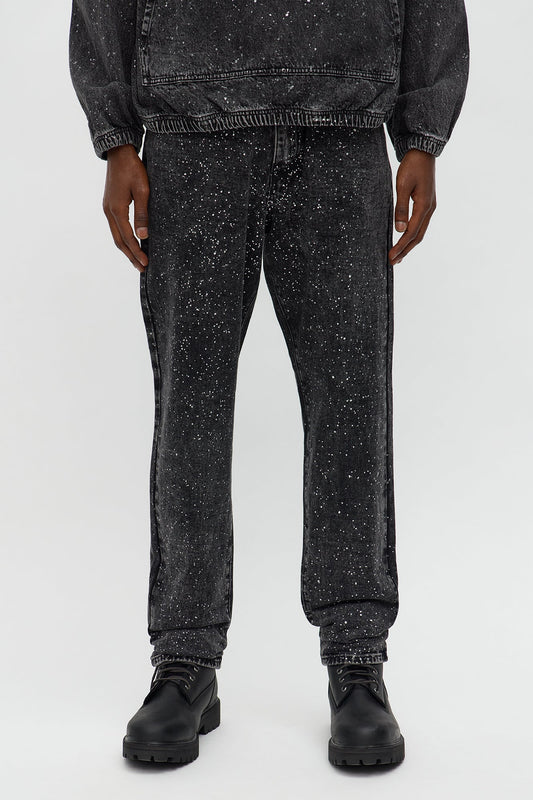 Slim Shimmering Nights Jean - Black Wash