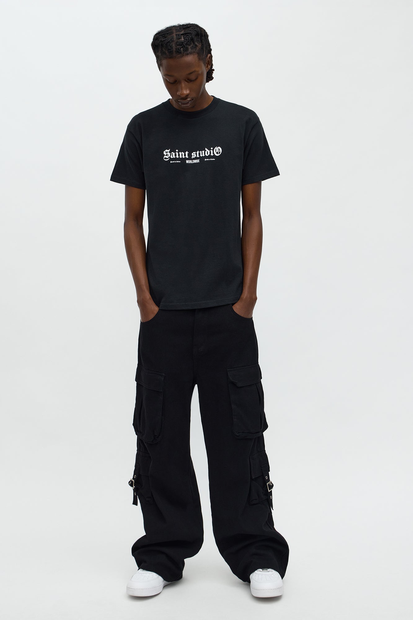 Saint Studio Flora Short Sleeve Tee - Black