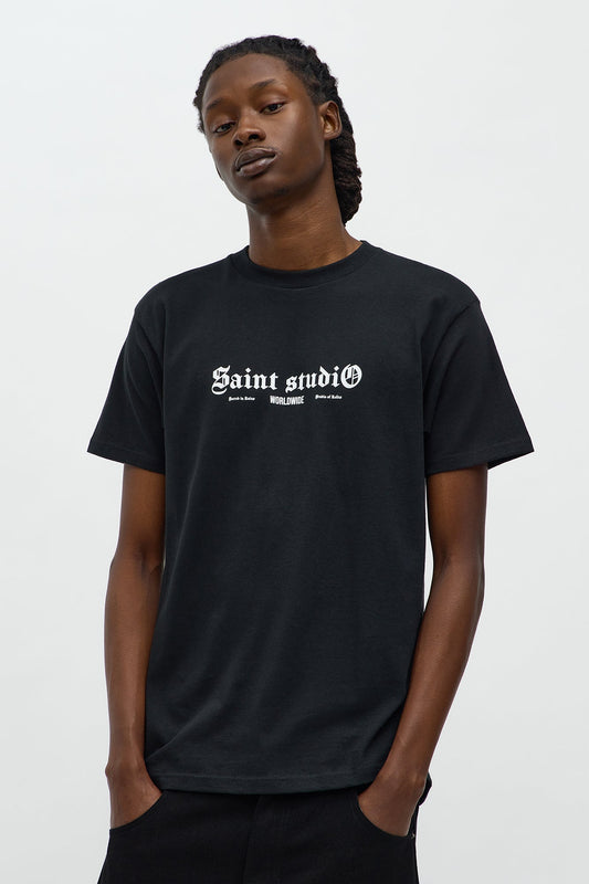 Saint Studio Flora Short Sleeve Tee - Black