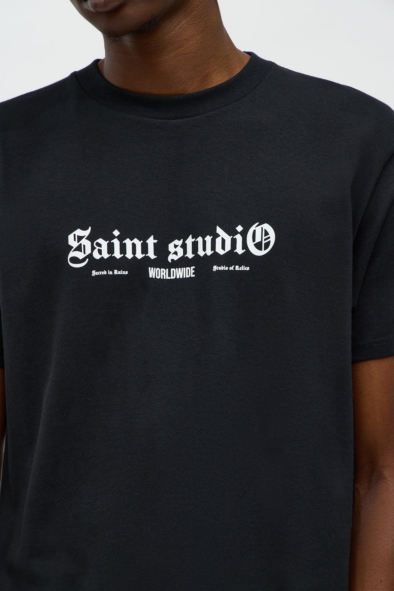 Saint Studio Flora Short Sleeve Tee - Black