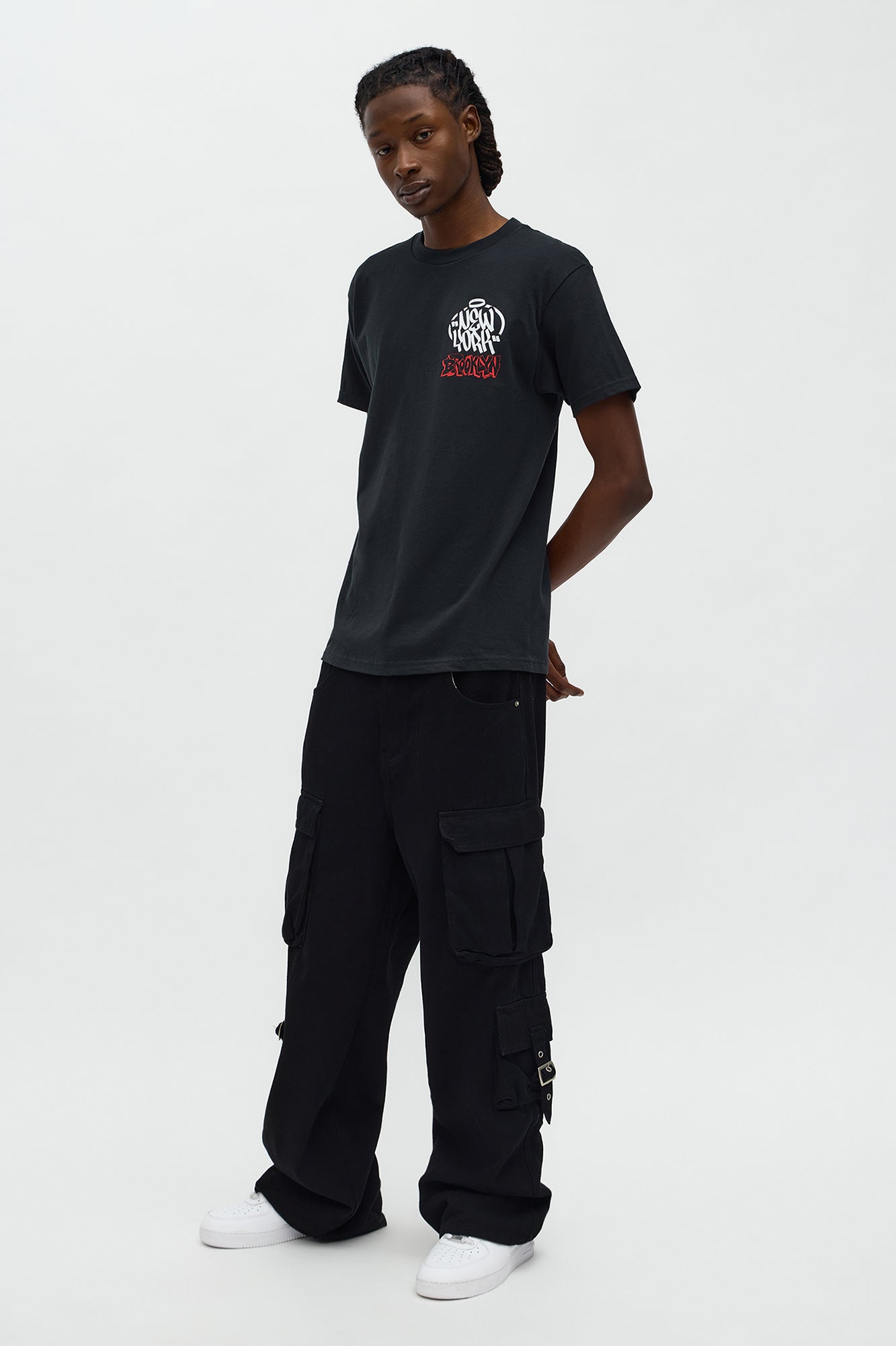 Brooklyn NYC Bridge Short Sleeve Tee - Black