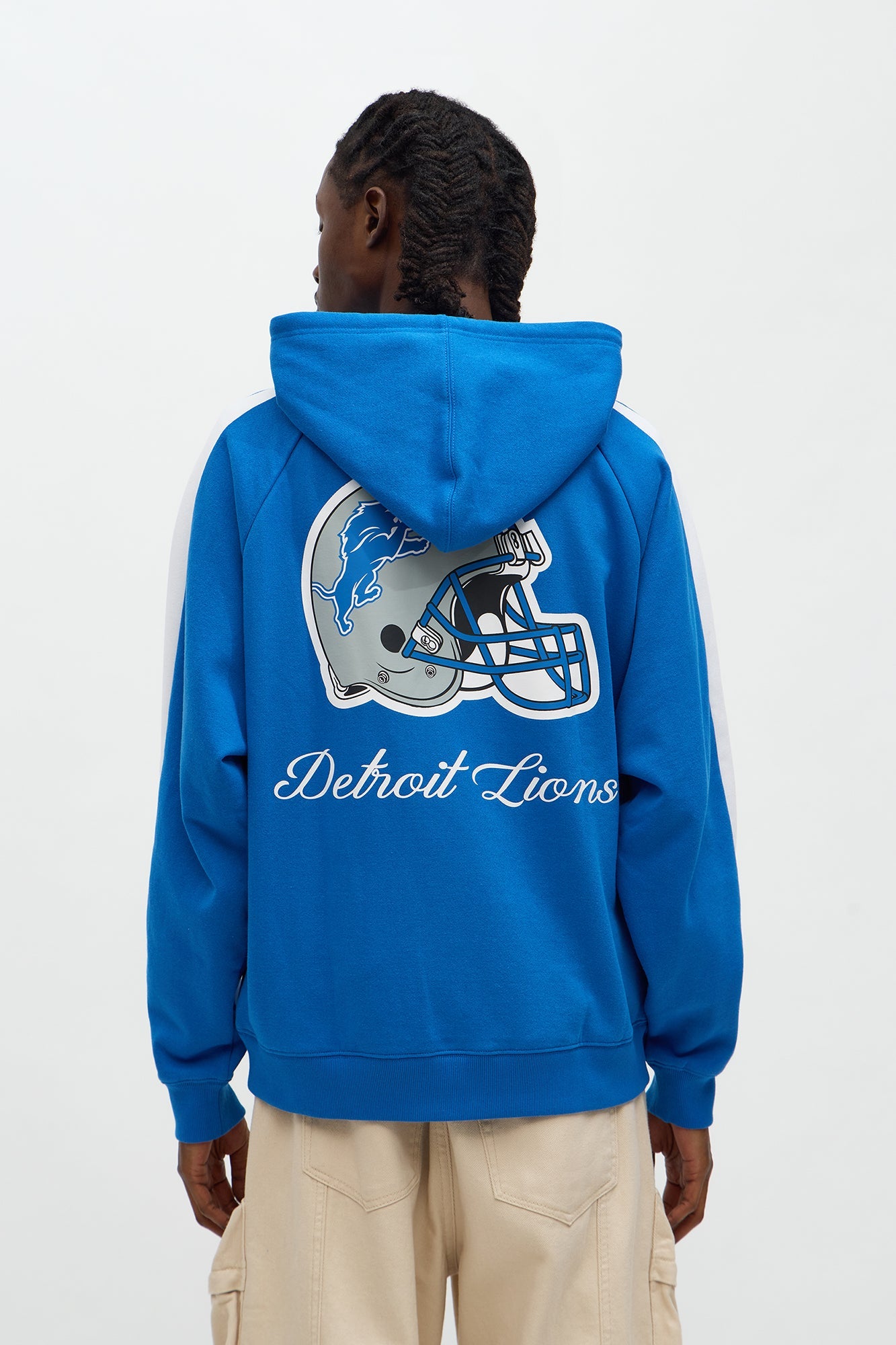 Lions Monster Oversized Zip Up Hoodie - Light Blue