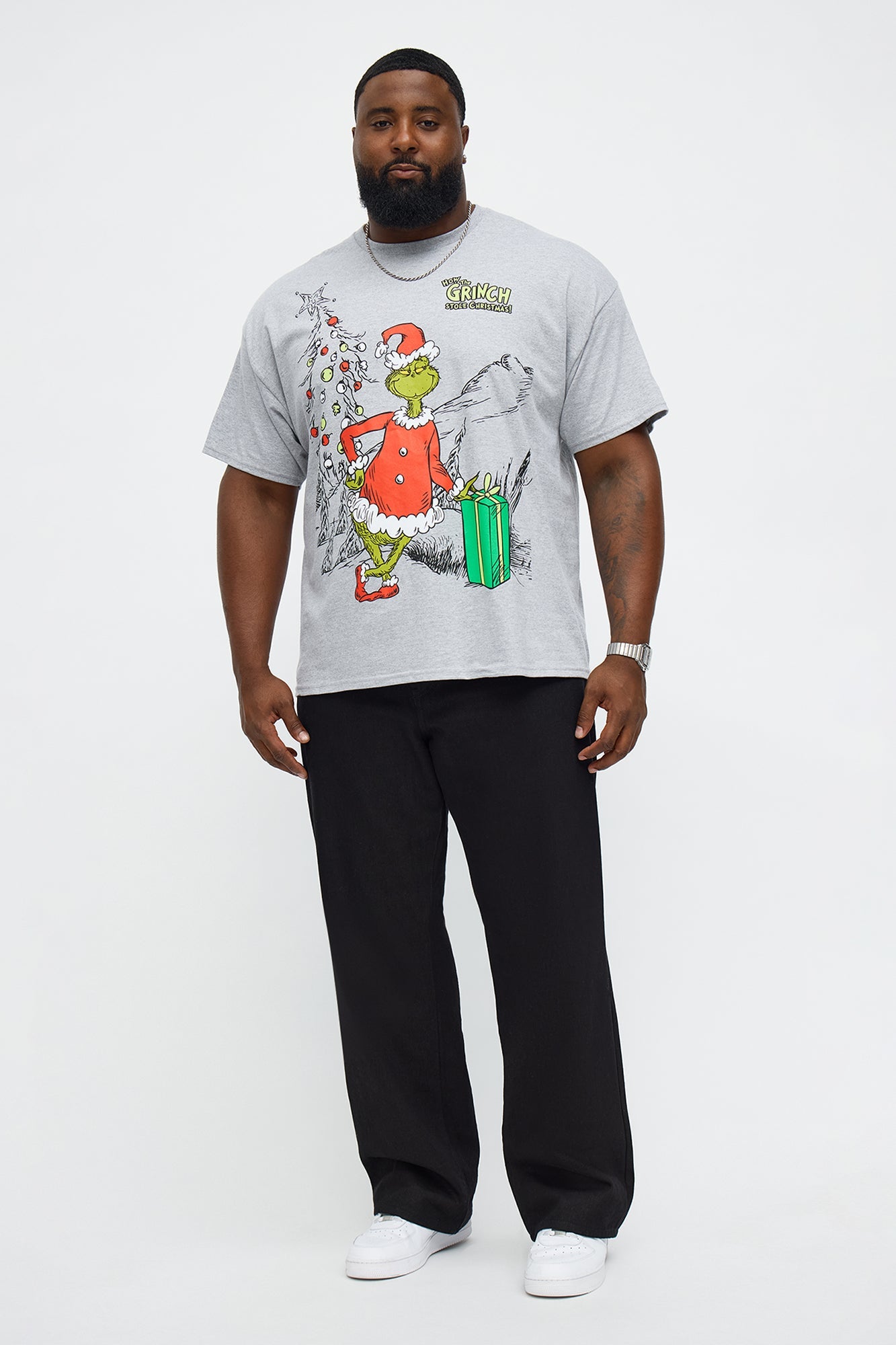 How The Grinch Stole Christmas My Gift Now Short Sleeve Tee - Heather Grey