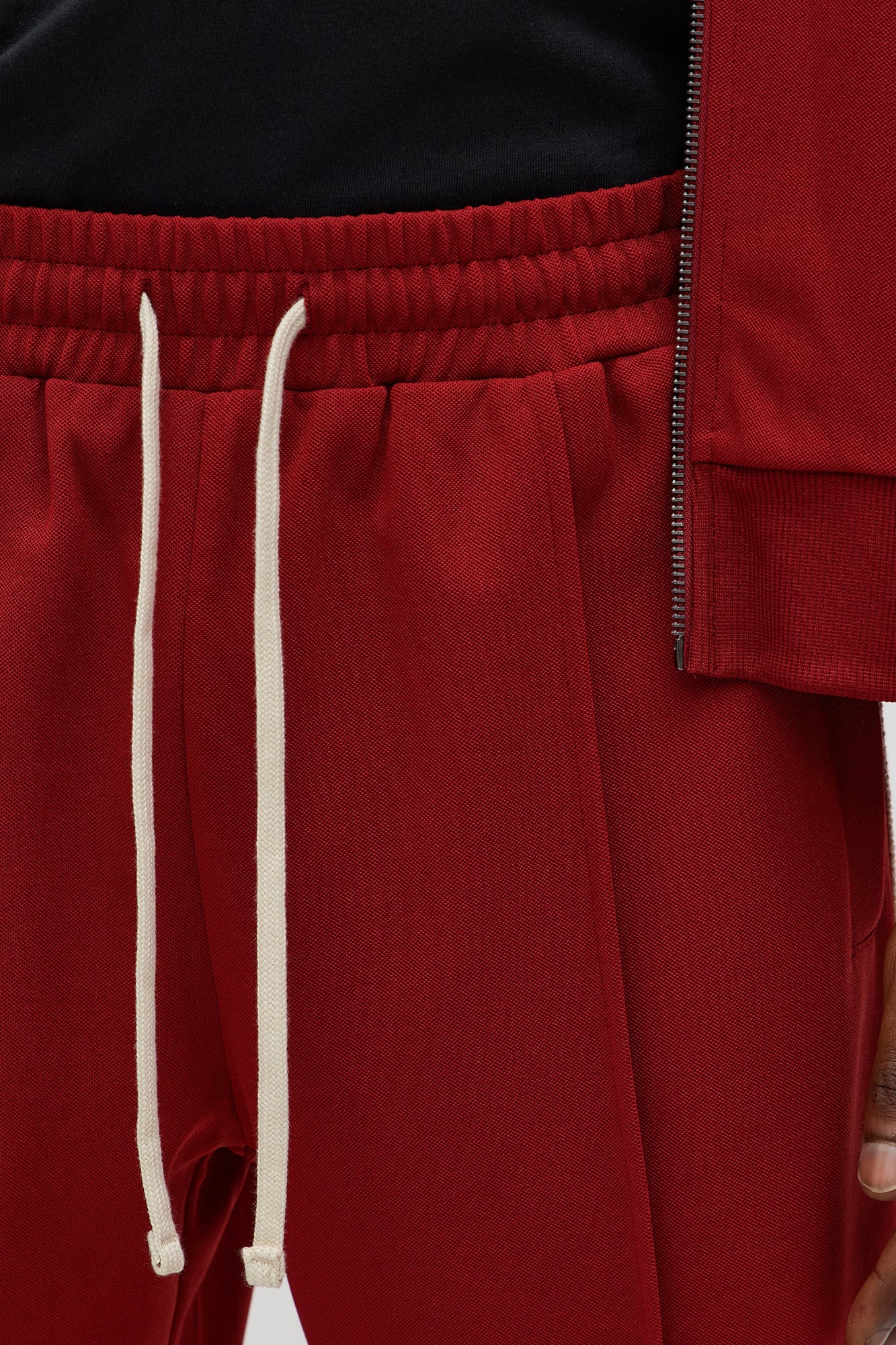 Dennis Slim Flare Track Pant - Burgundy