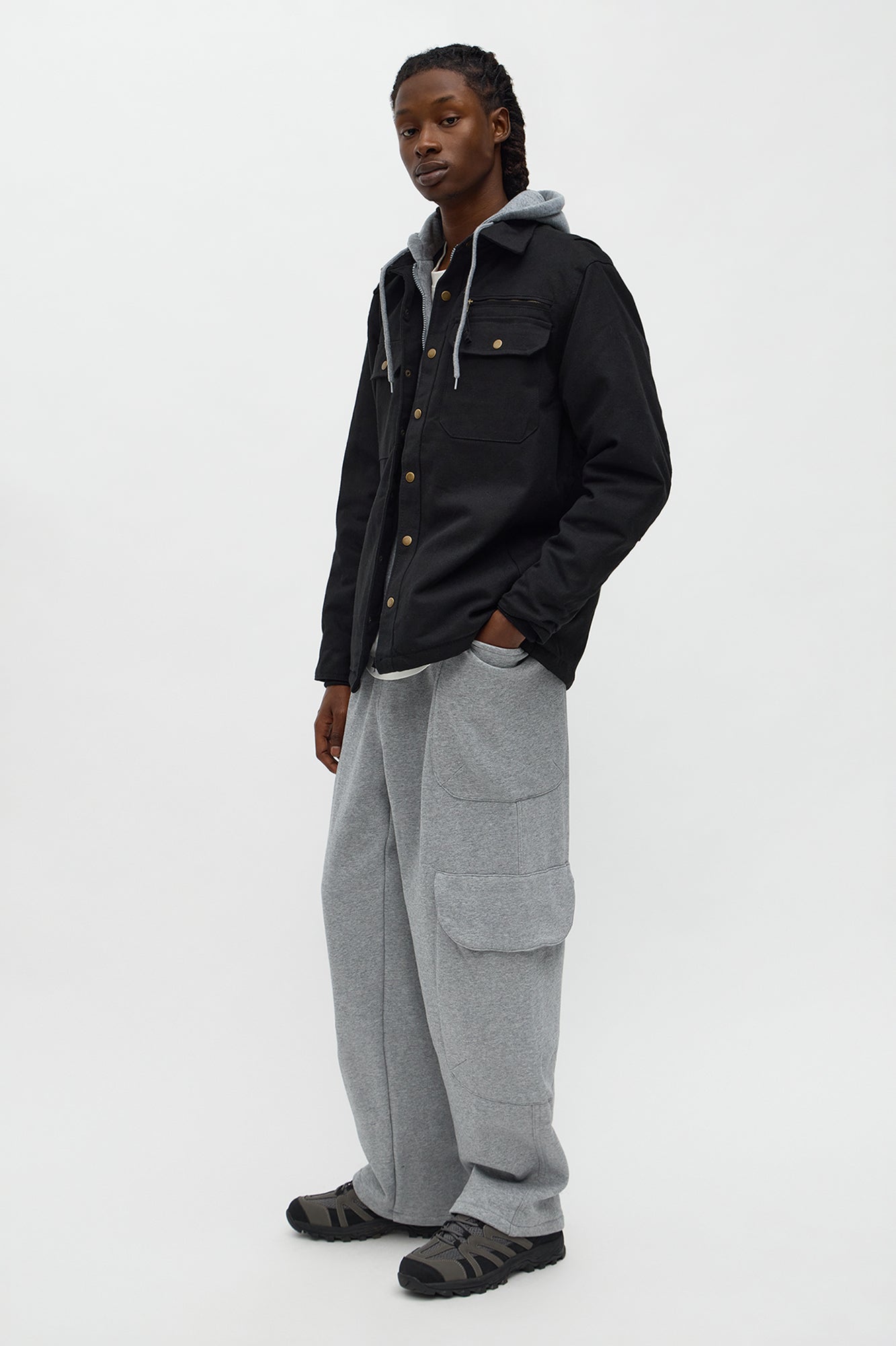 Cargo Stashed Sweatpants - Grey