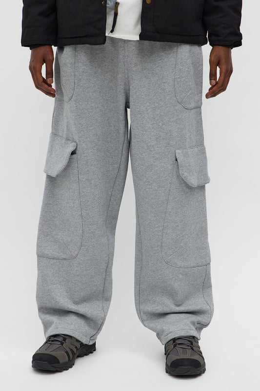 Cargo Stashed Sweatpants - Grey