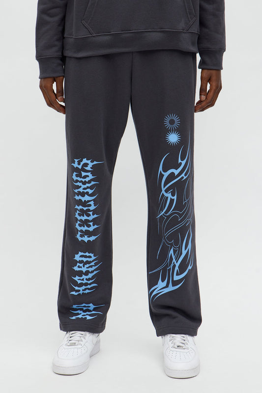 No Hard Feelings Baggy Sweatpants - Charcoal