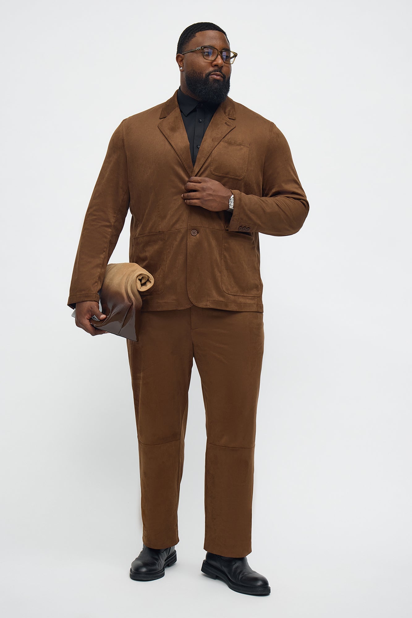 Old Money Suede New Classic Blazer - Brown