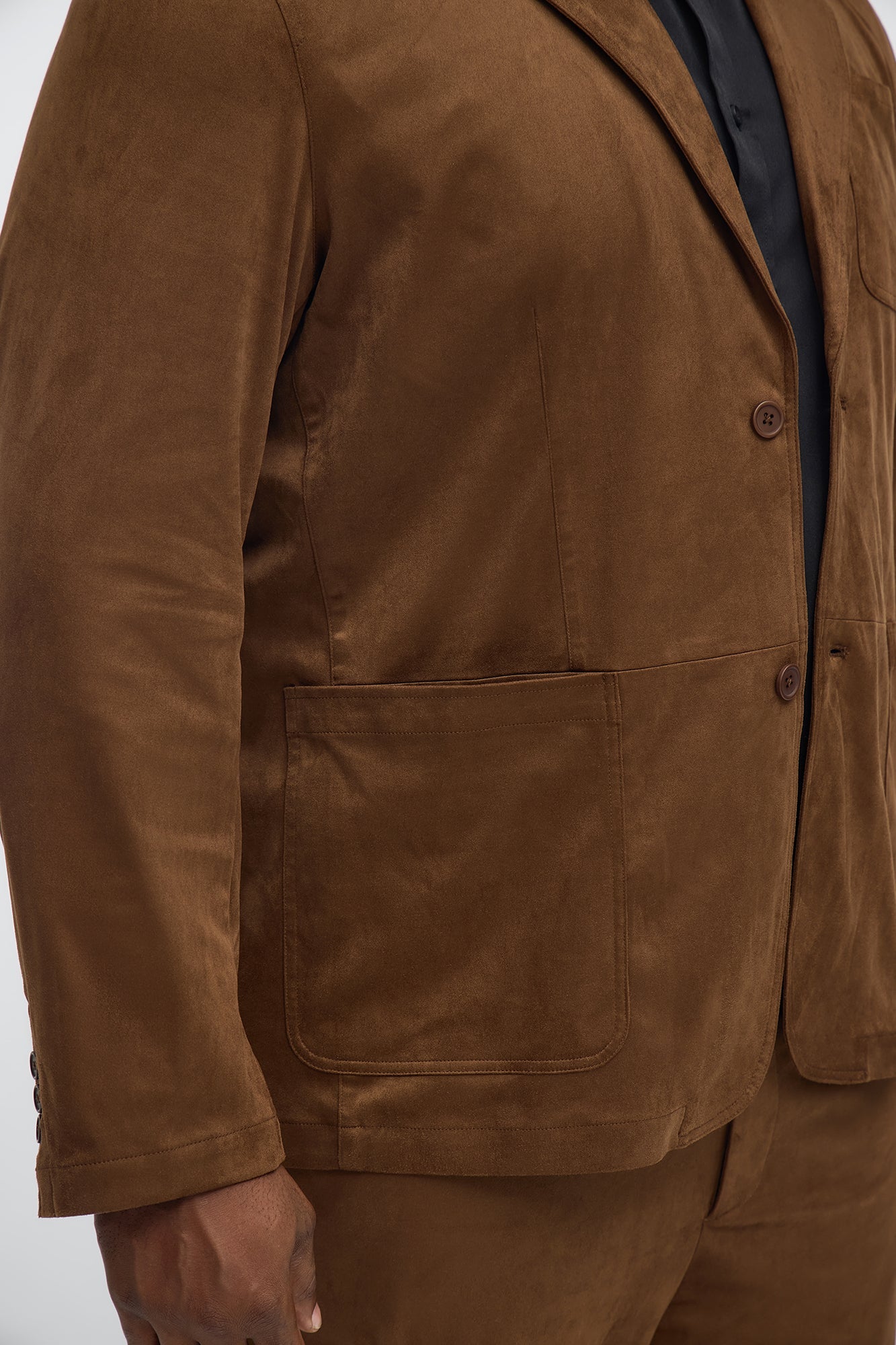 Old Money Suede New Classic Blazer - Brown