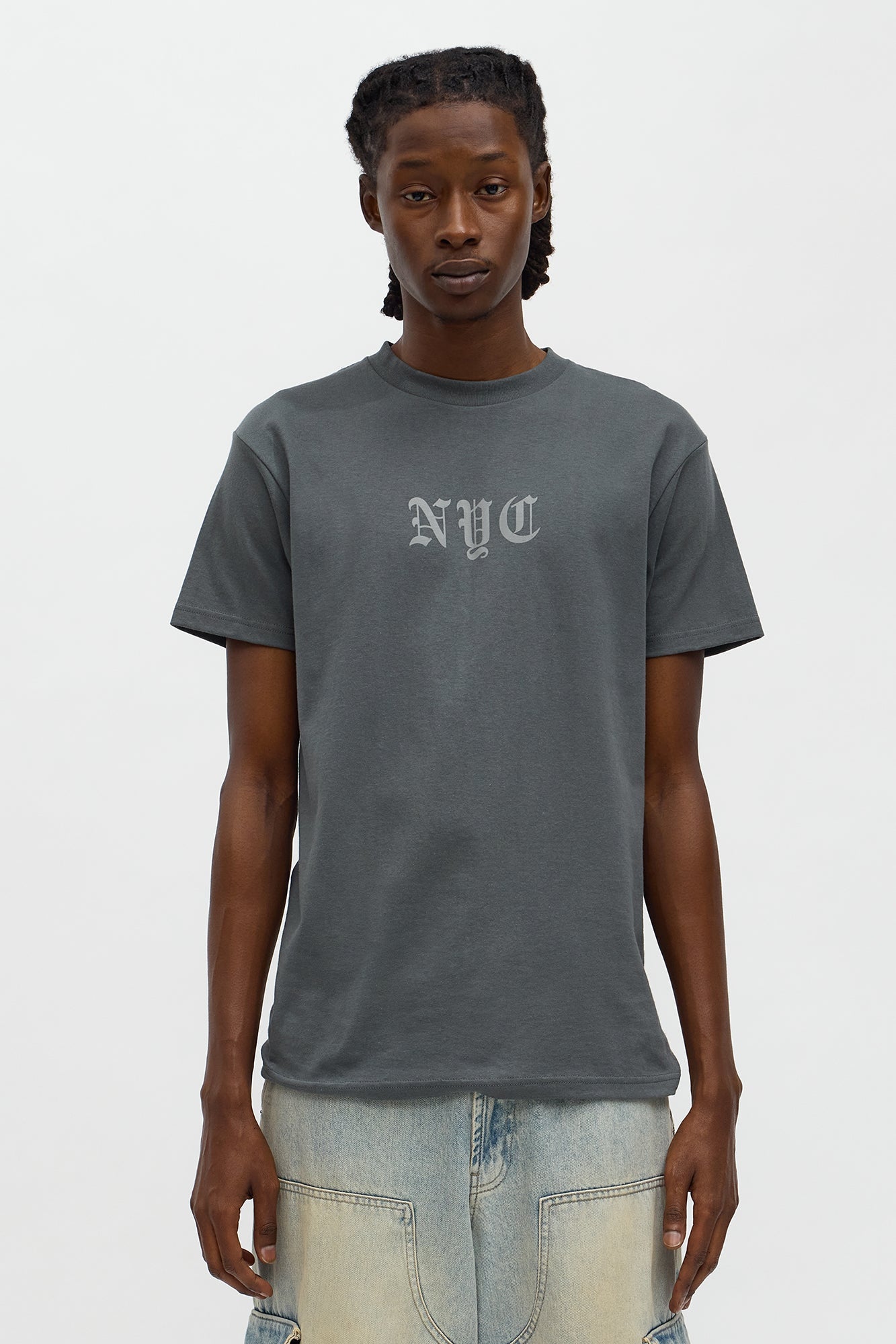 NYC The Concrete Jungle Short Sleeve Tee - Charcoal