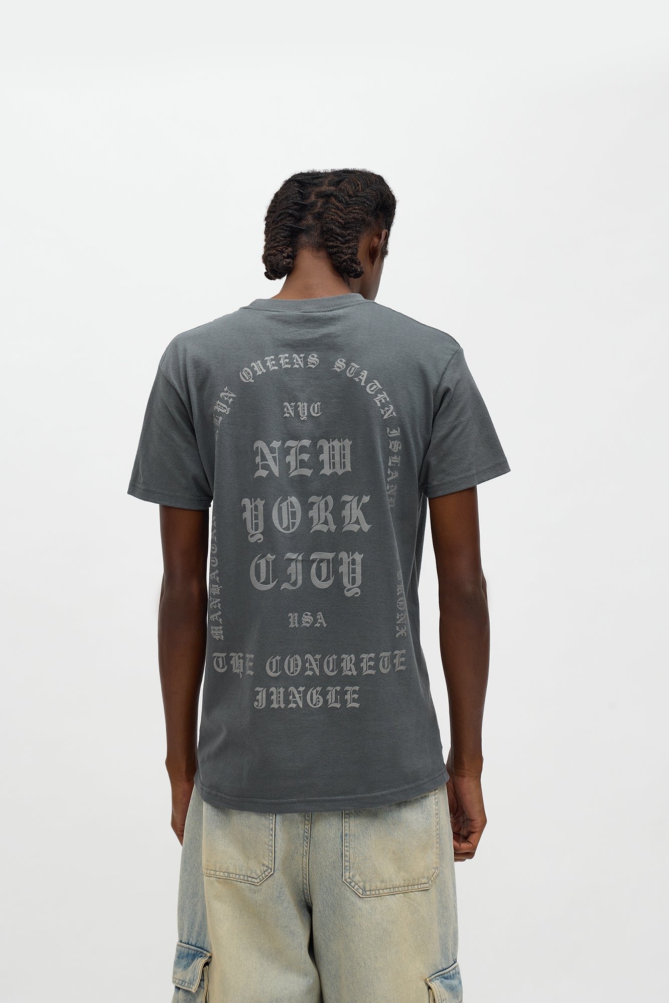 NYC The Concrete Jungle Short Sleeve Tee - Charcoal