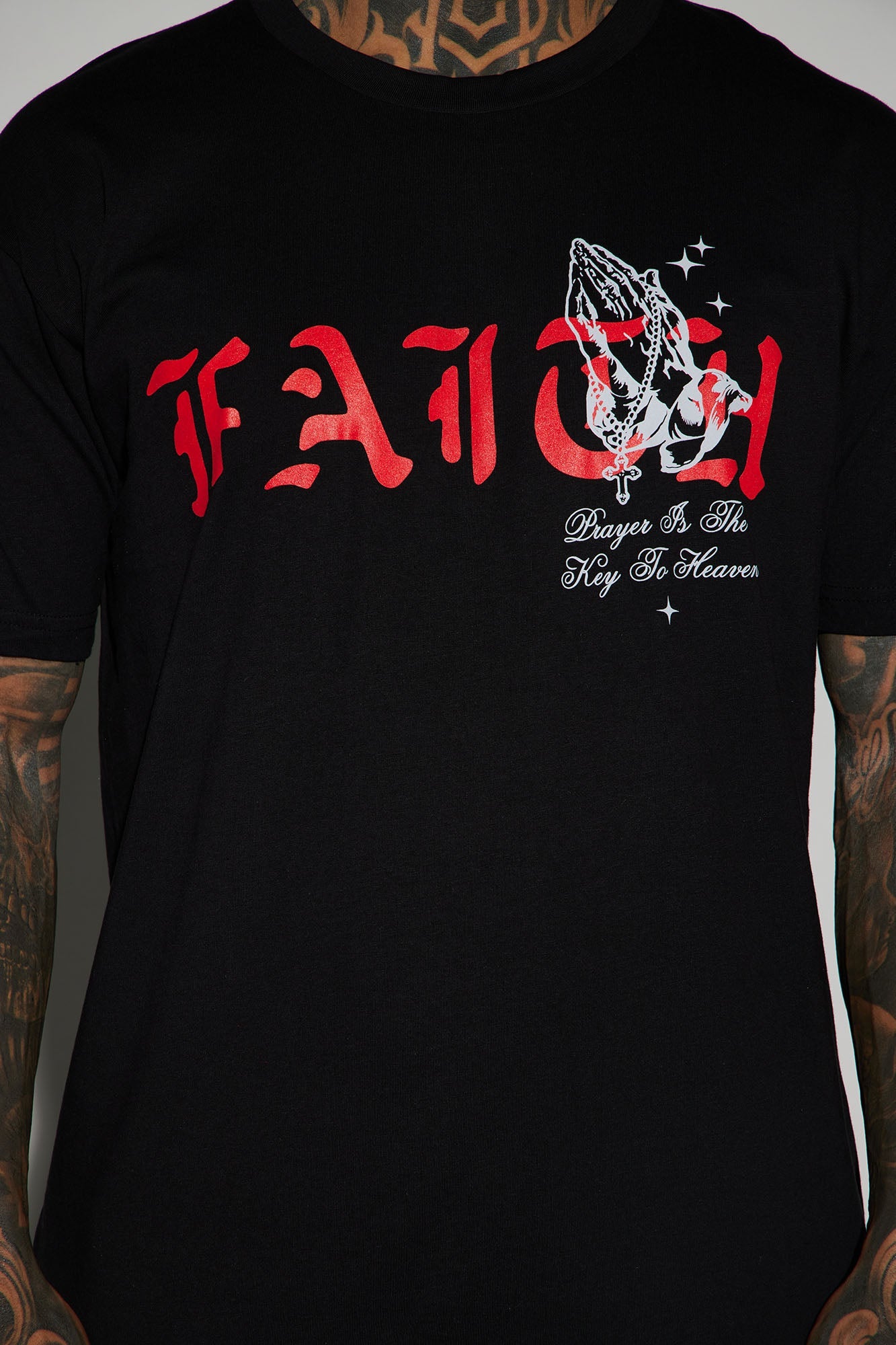 Blessed With Faith Short Sleeve Tee - Black