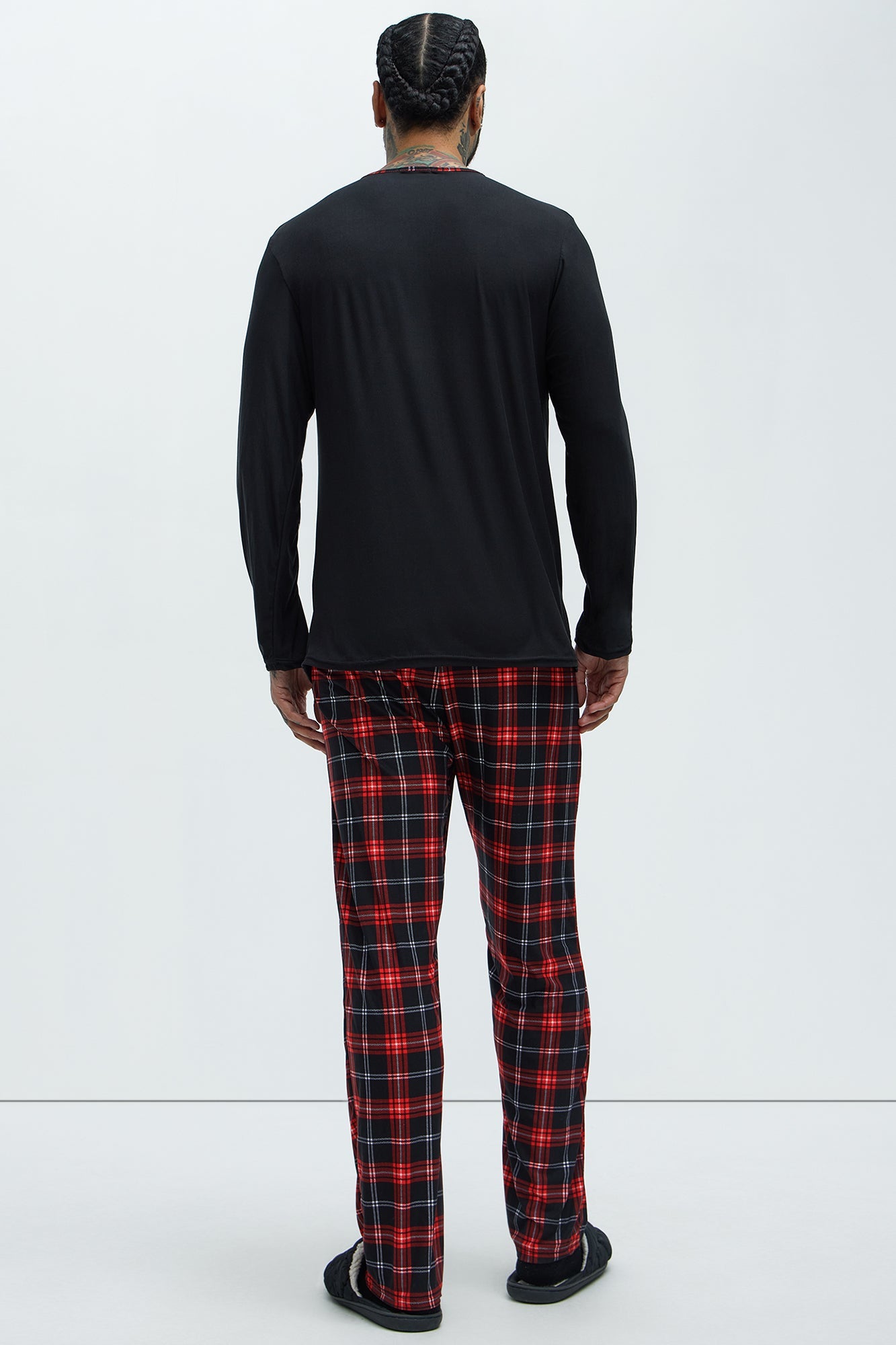 Naughty Chestnuts Holiday PJ Set - Black/Red