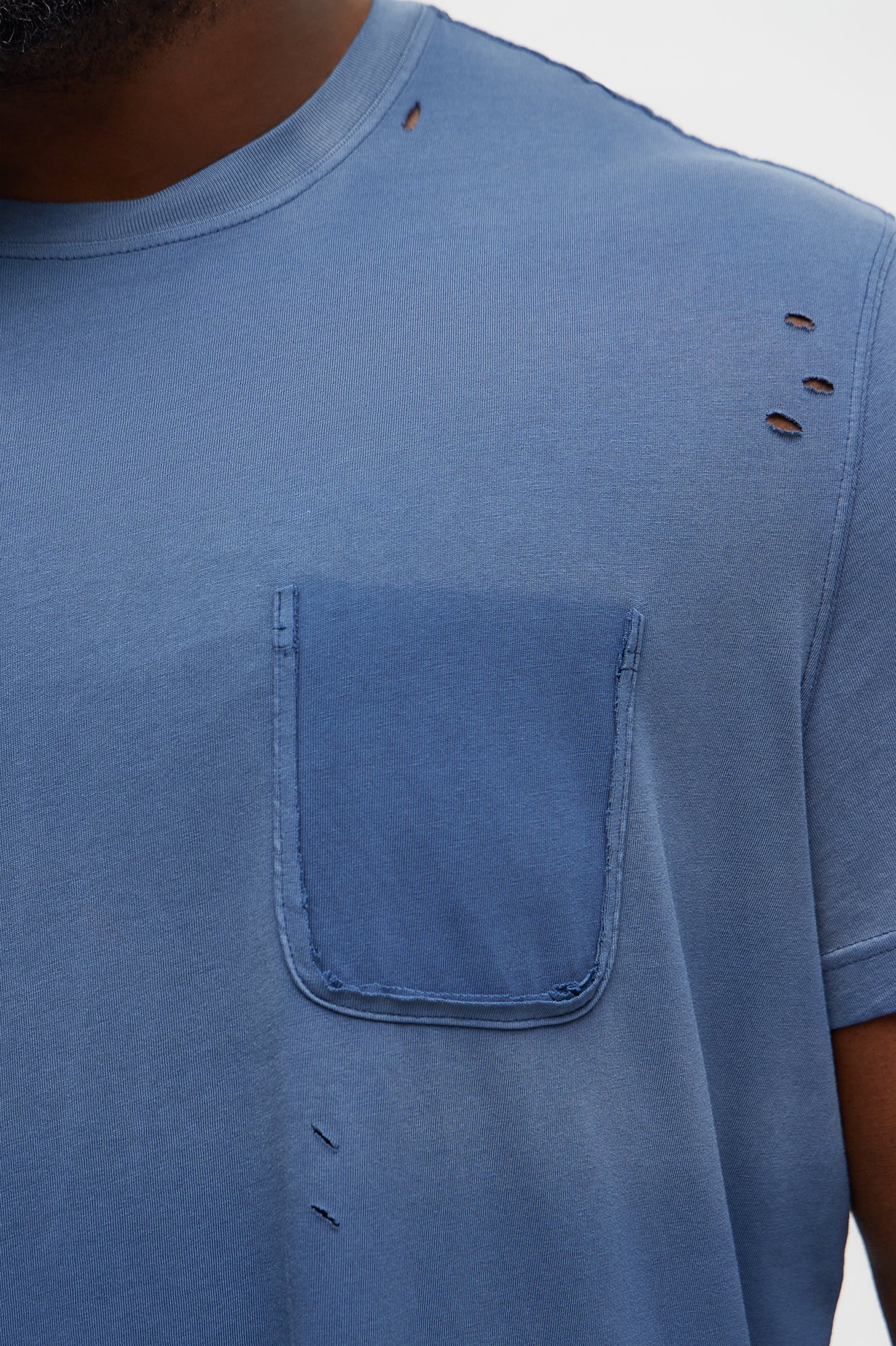 Boyle Faded Crew Tee - Blue