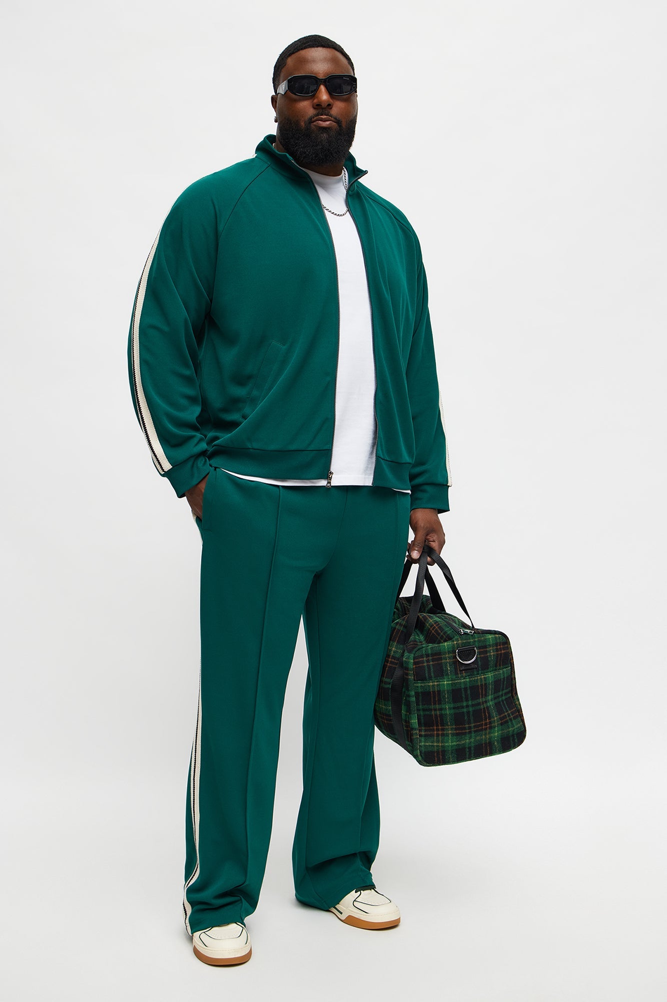 Dennis Slim Flare Track Pant - Green