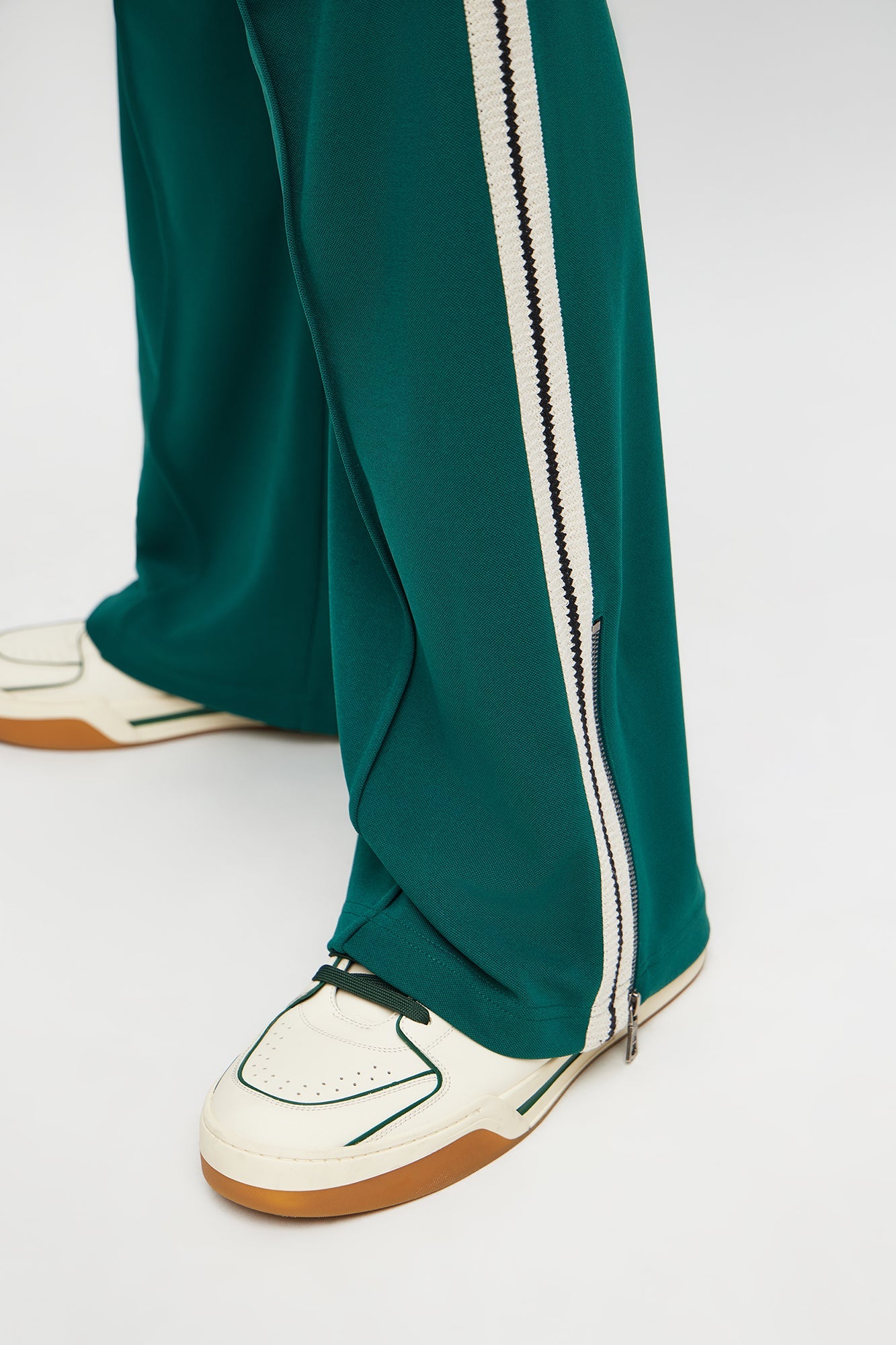 Dennis Slim Flare Track Pant - Green