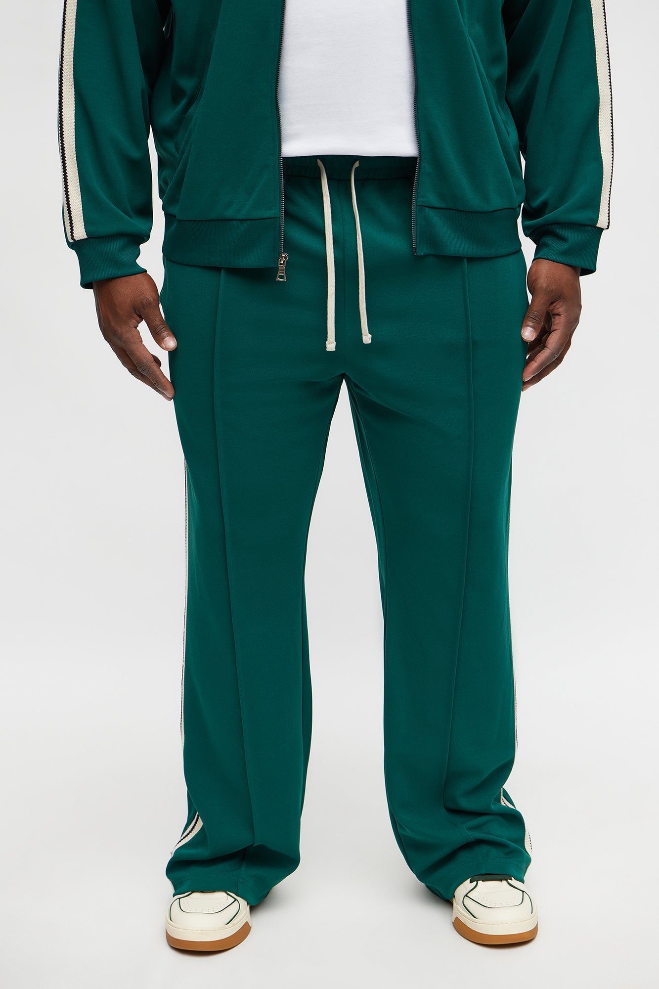 Dennis Slim Flare Track Pant - Green