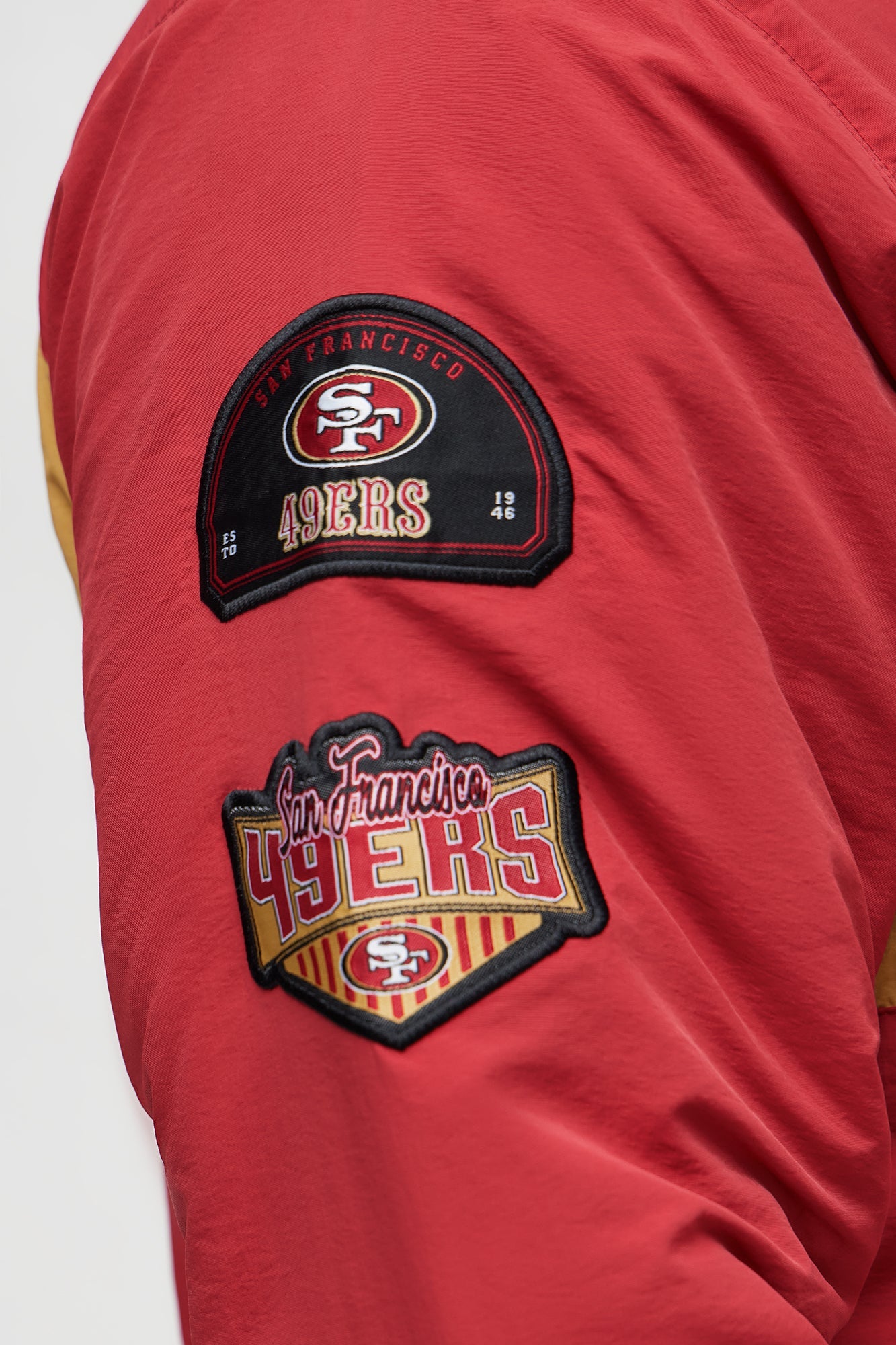 San Francisco 49ers Carbon Windbreaker Jacket - Red/combo