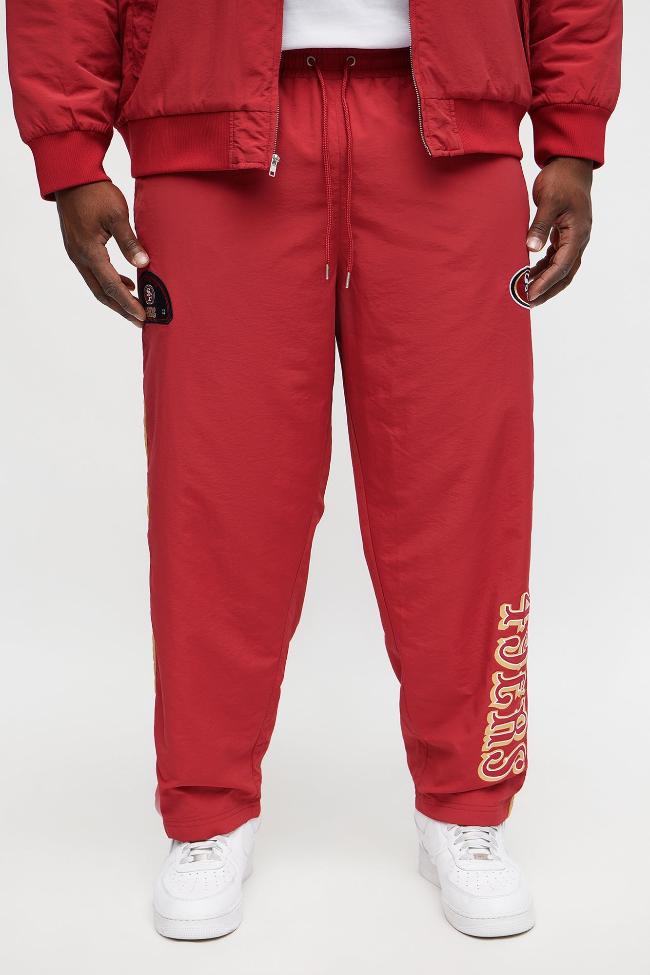 49ers Carbon Wind Straight Pant - Red/combo