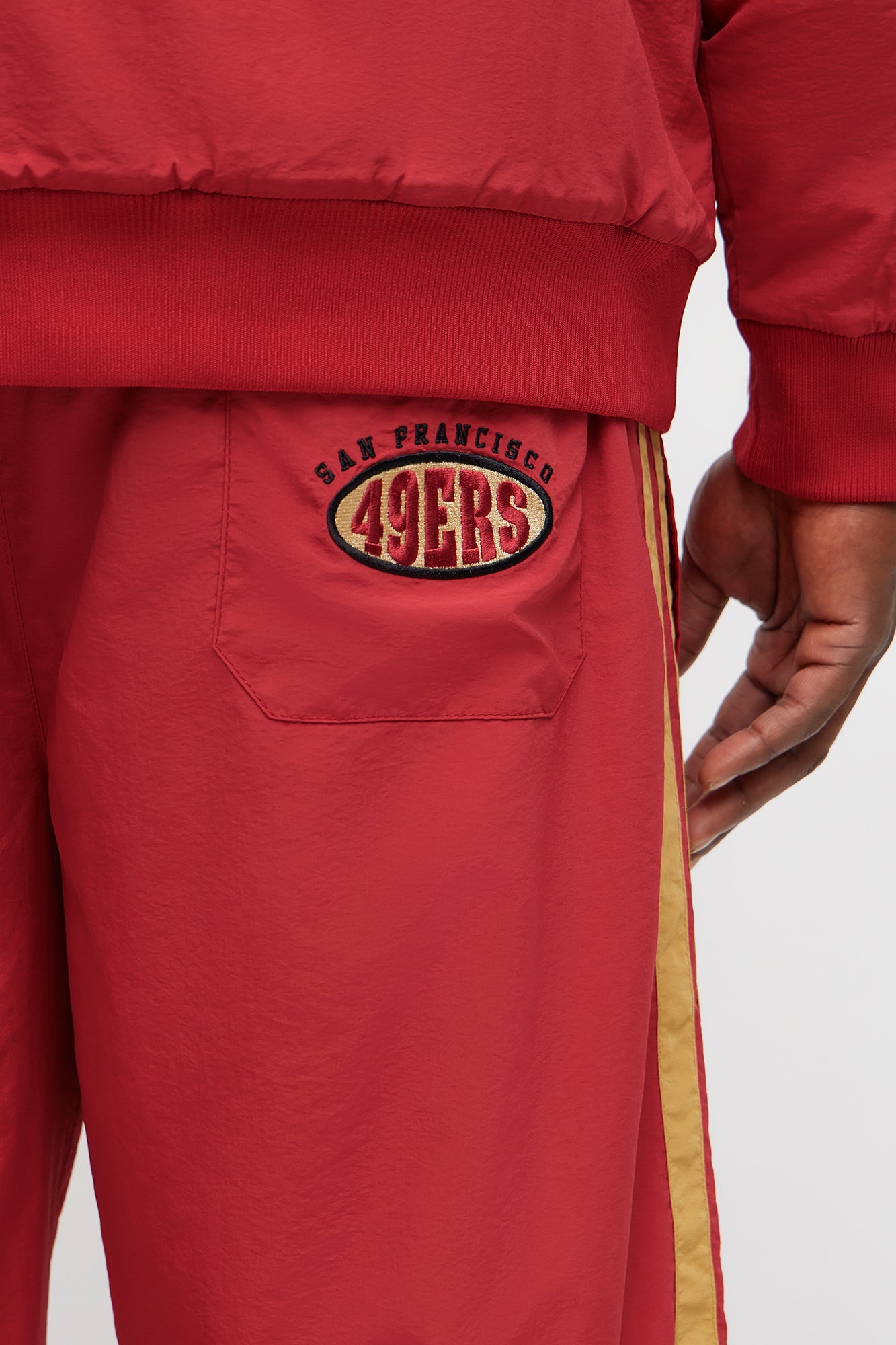 49ers Carbon Wind Straight Pant - Red/combo