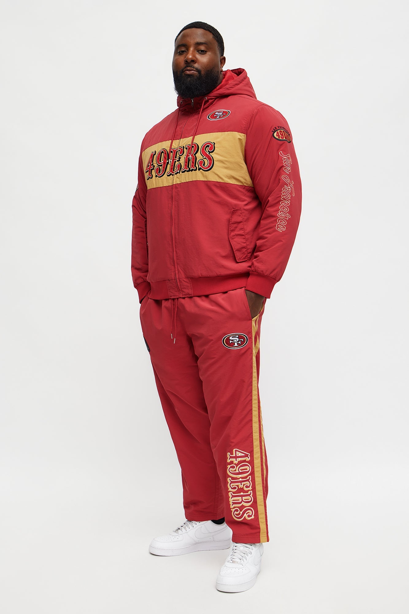 49ers Carbon Wind Straight Pant - Red/combo