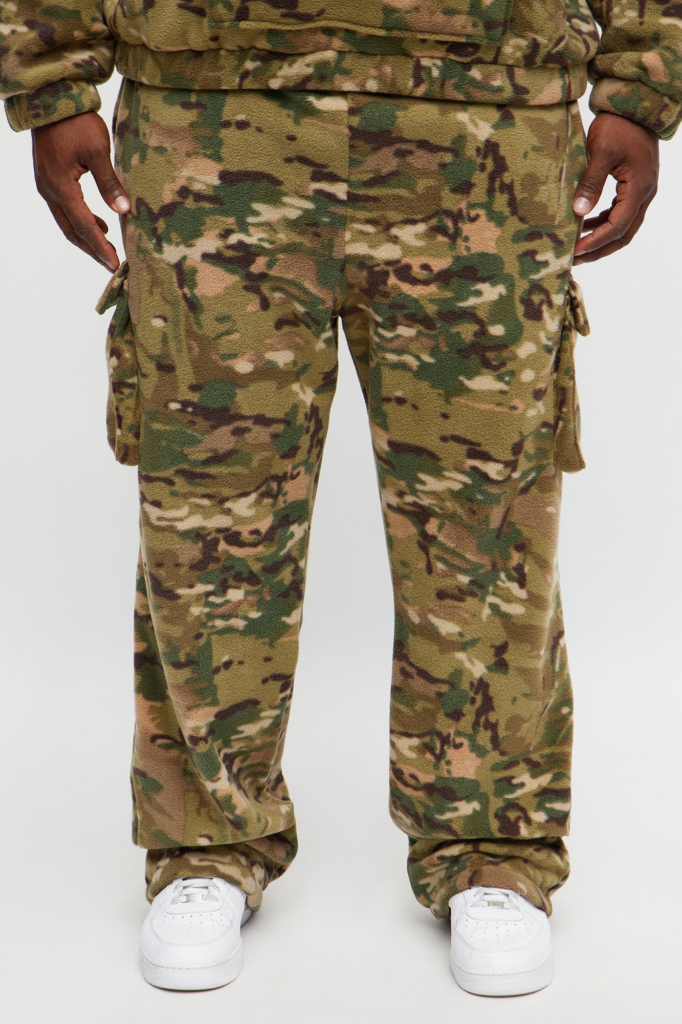 Camo Cargo Baggy Sweatspants - Camouflage