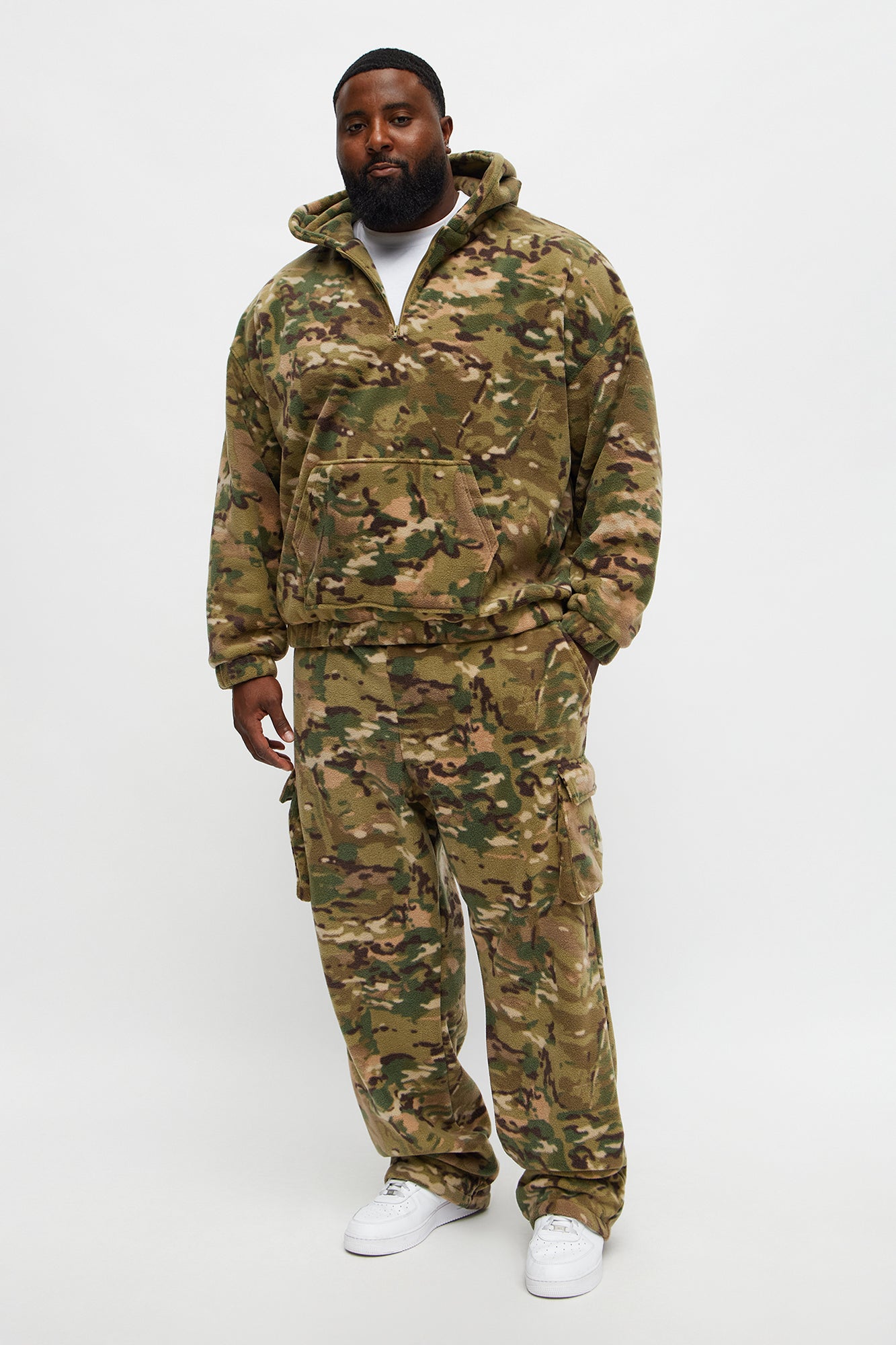 Camo Cargo Baggy Sweatspants - Camouflage