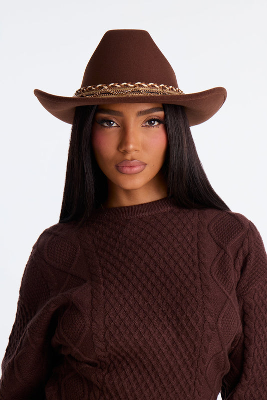 Raven Rodeo Cowboy Hat - Brown