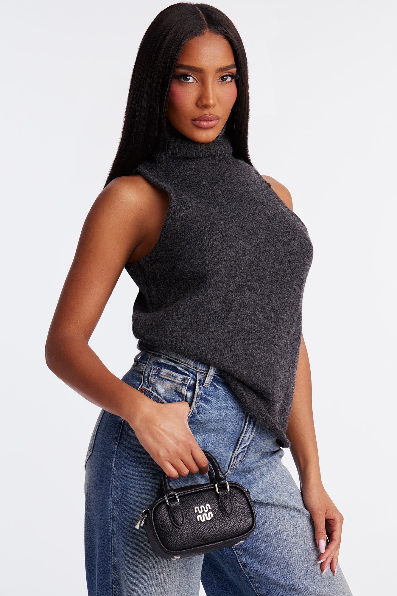 Simple Pleasures Mini Crossbody Handbag - Black