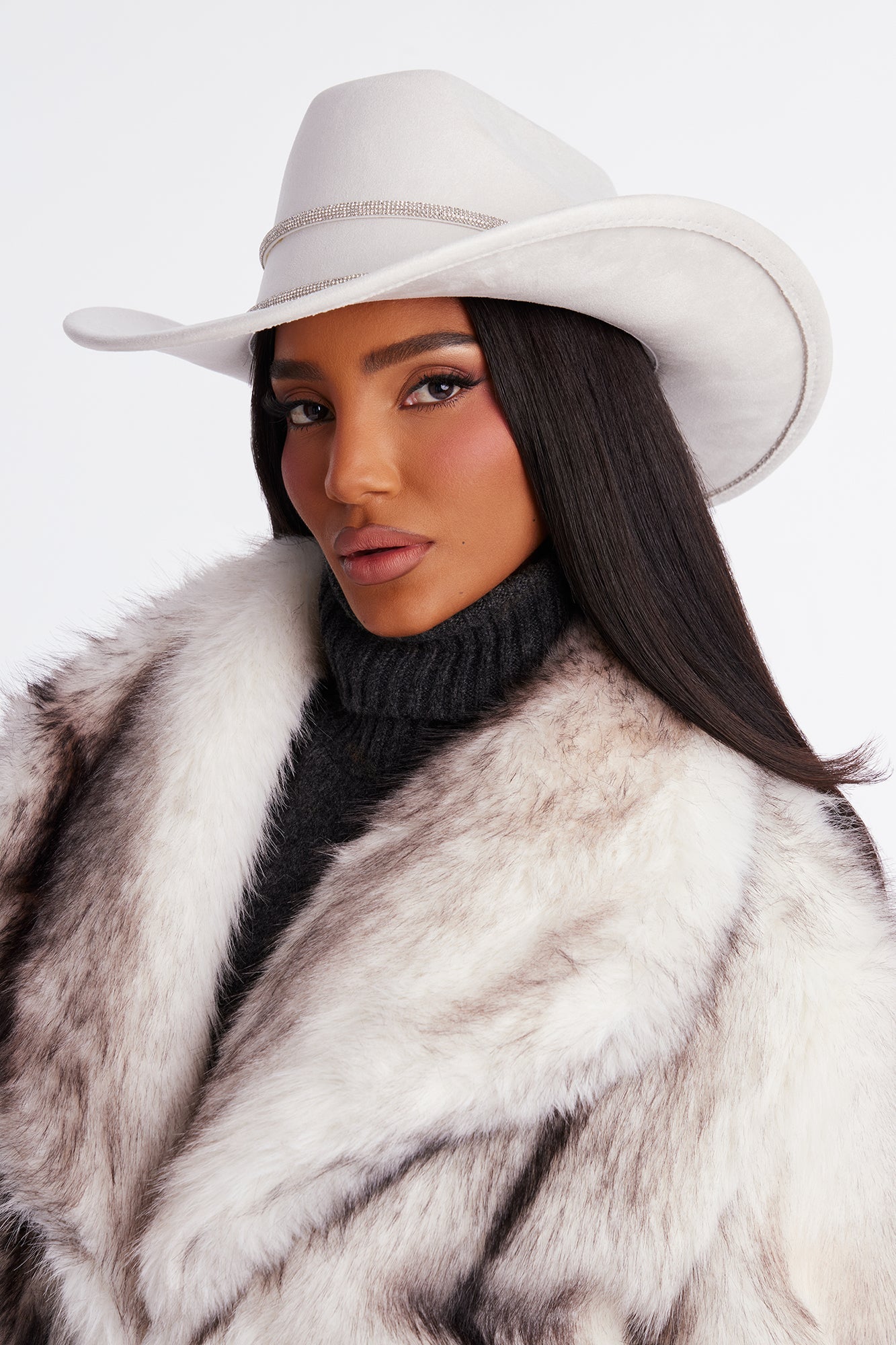 Western Crown Cowboy Hat - Beige