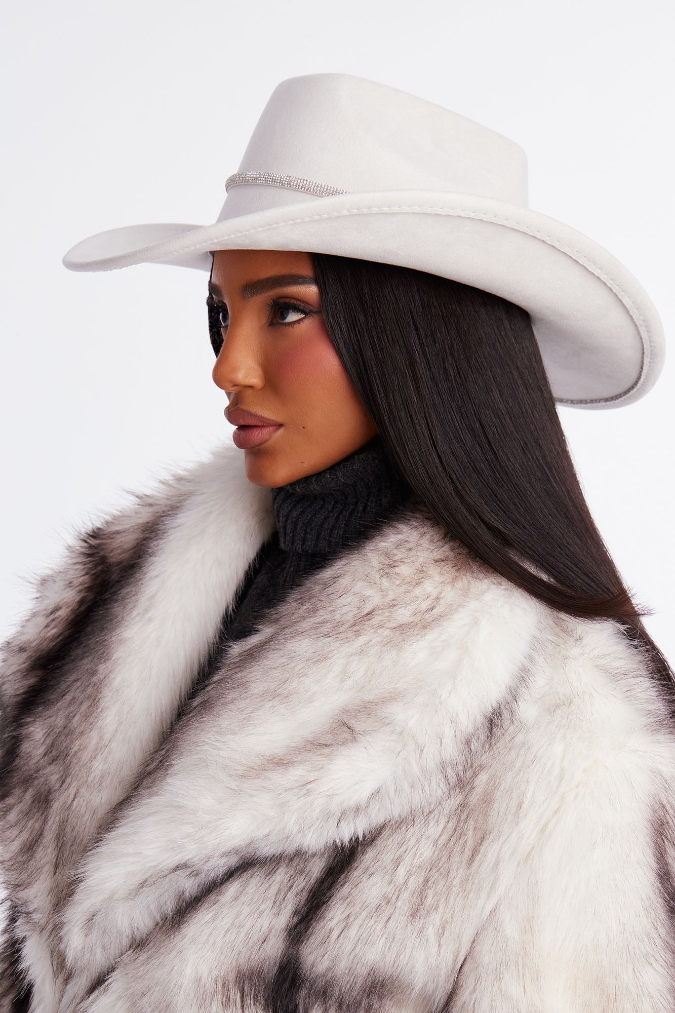 Western Crown Cowboy Hat - Beige