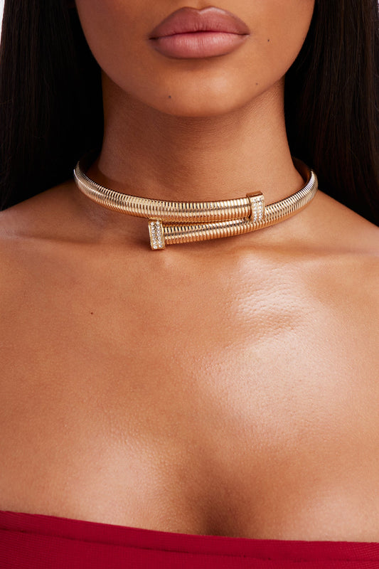 Pure Orbit Choker - Gold