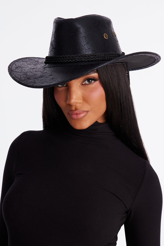 Trail Blazer Cowboy Hat - Black