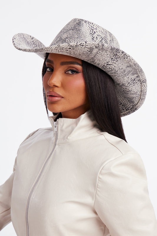Hot Viper Cowboy Hat - Grey/combo