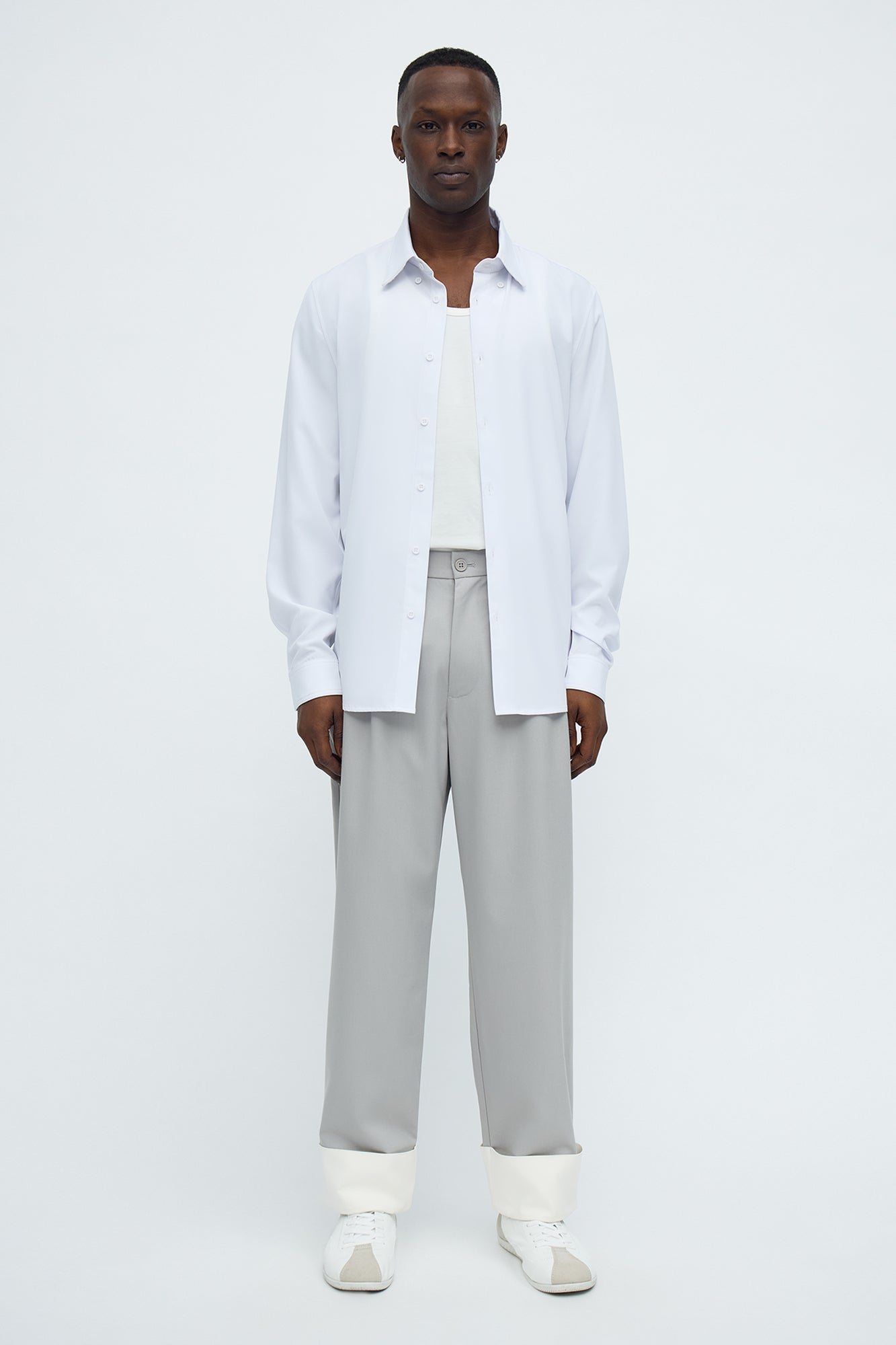 Larchmont Pleated Trouser - Grey