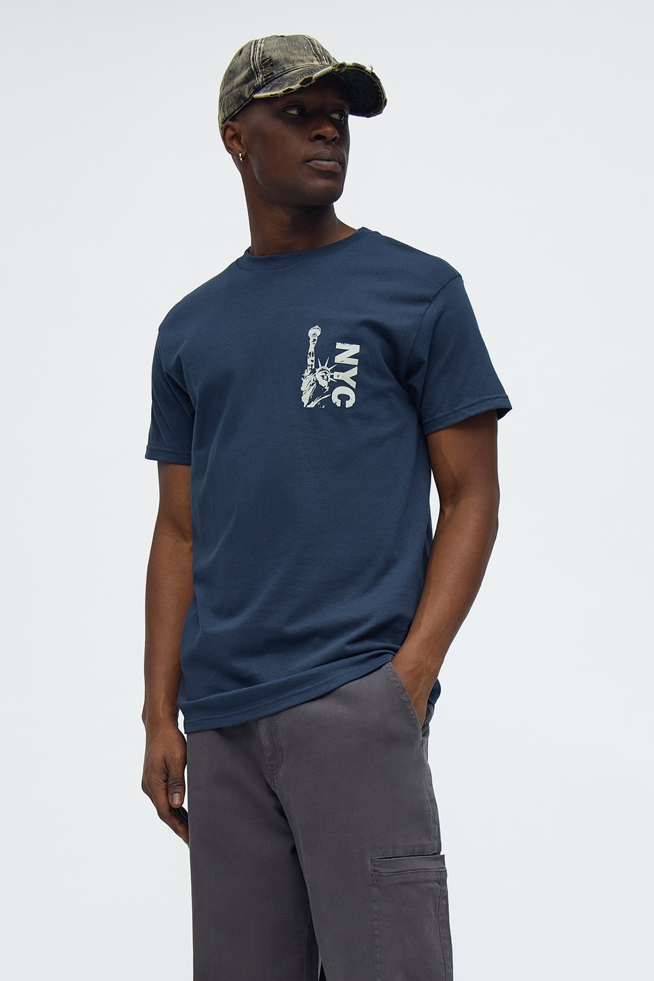 New York City Lady Liberty Short Sleeve Tee - Navy