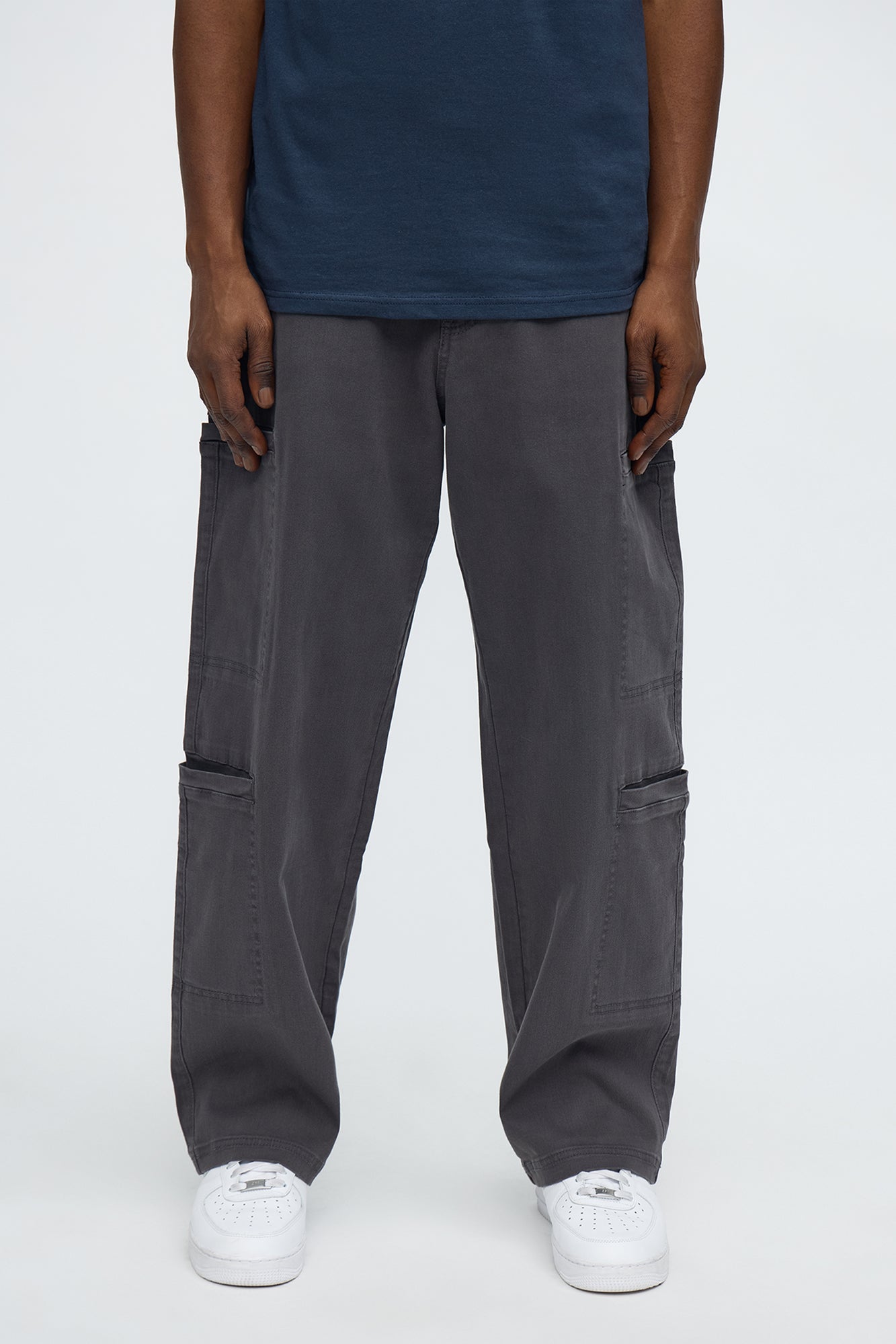 Baggy Lotus Cargo Pant - Grey