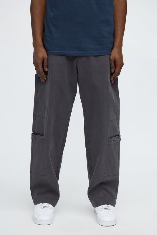 Baggy Lotus Cargo Pant - Grey