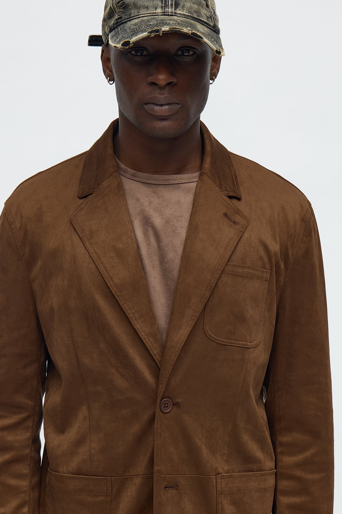 Old Money Suede New Classic Blazer - Brown