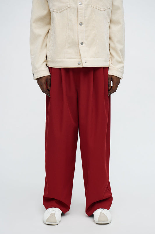 Baggy Grier Flow Pant - Burgundy