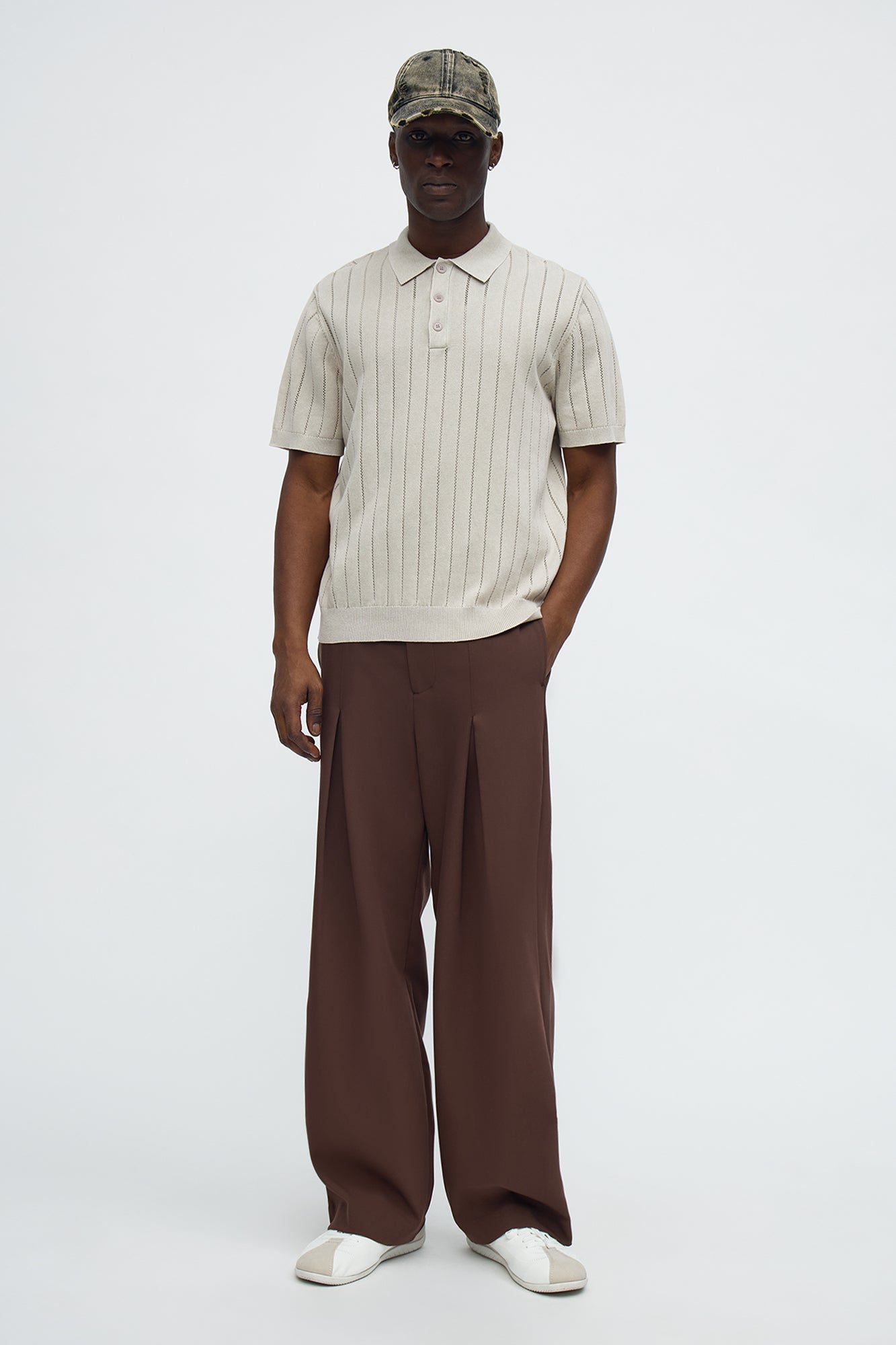 Meru Washed Polo - Tan