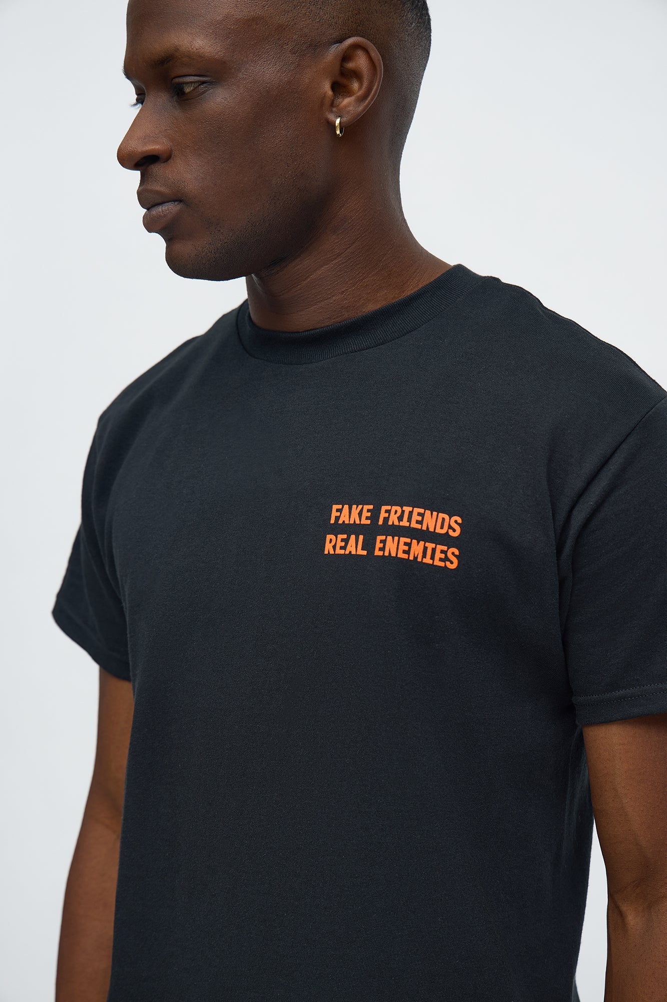 Fake Friend Short Sleeve Tee - Black