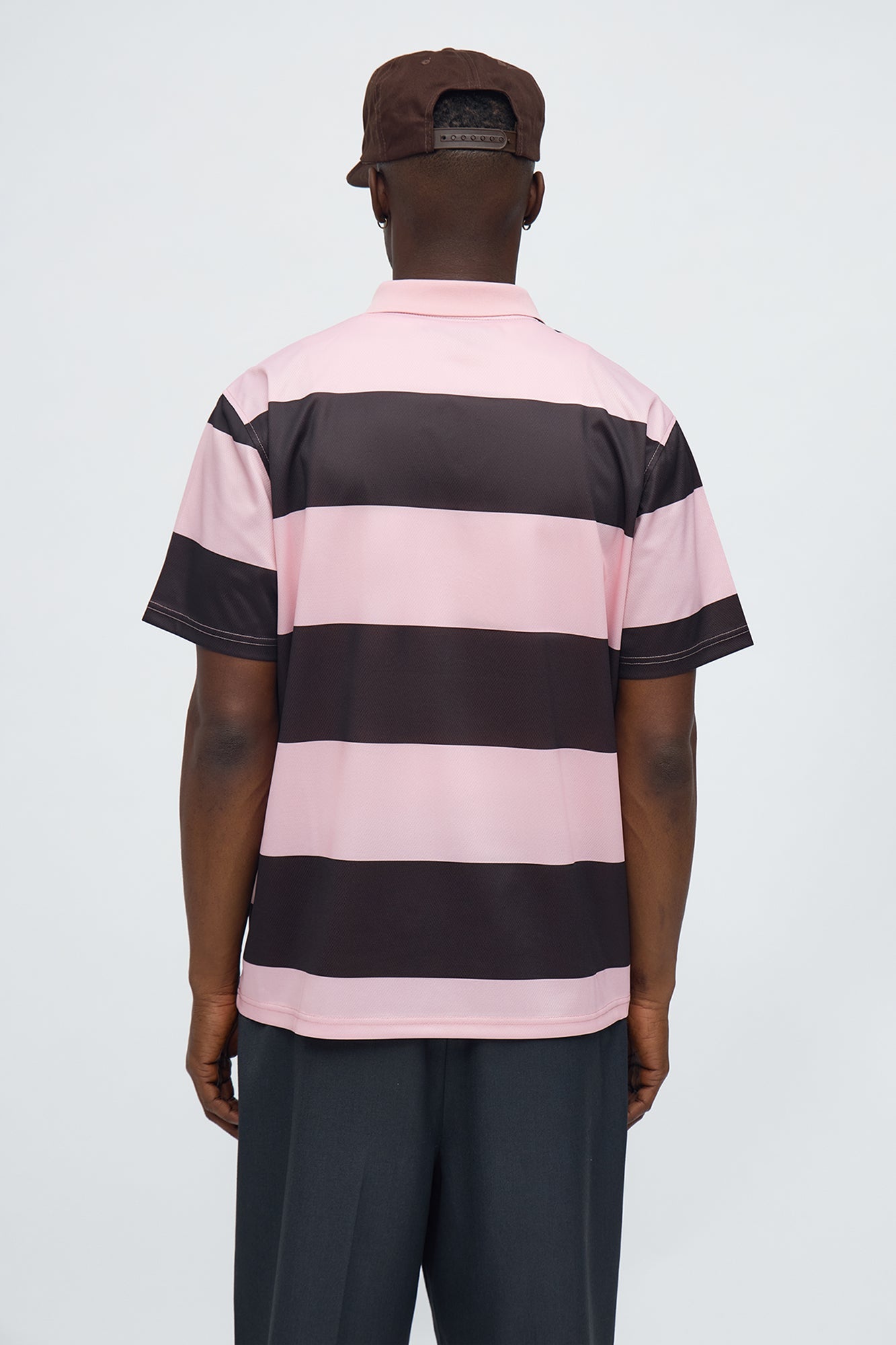 Malibu Striped Polo - Pink/combo