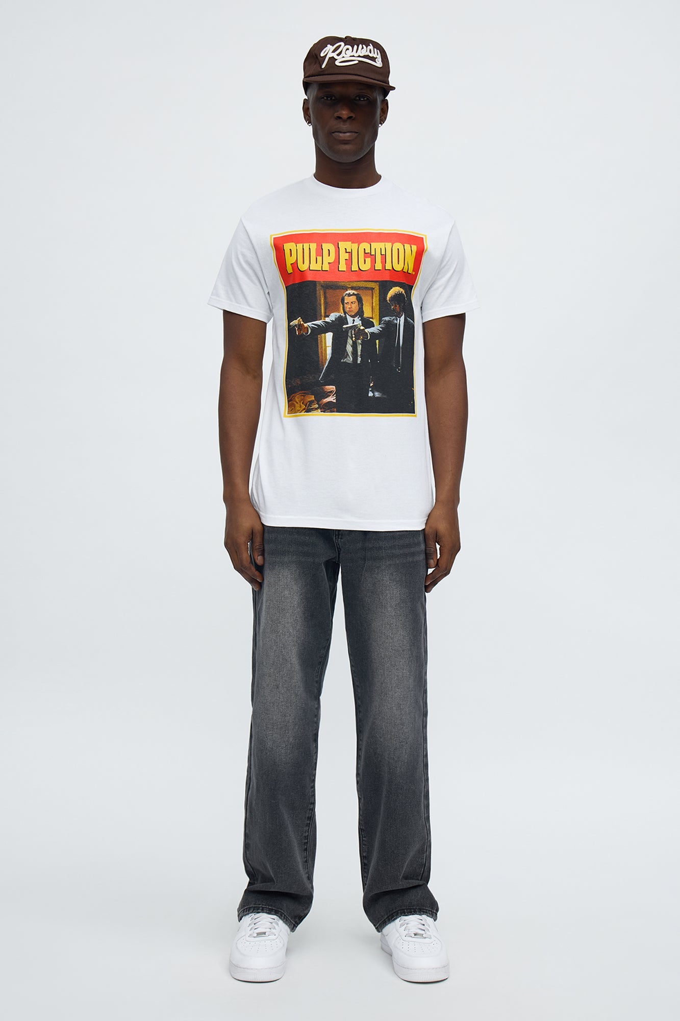 Pulp Fiction Say What Again Short Sleeve Tee - White