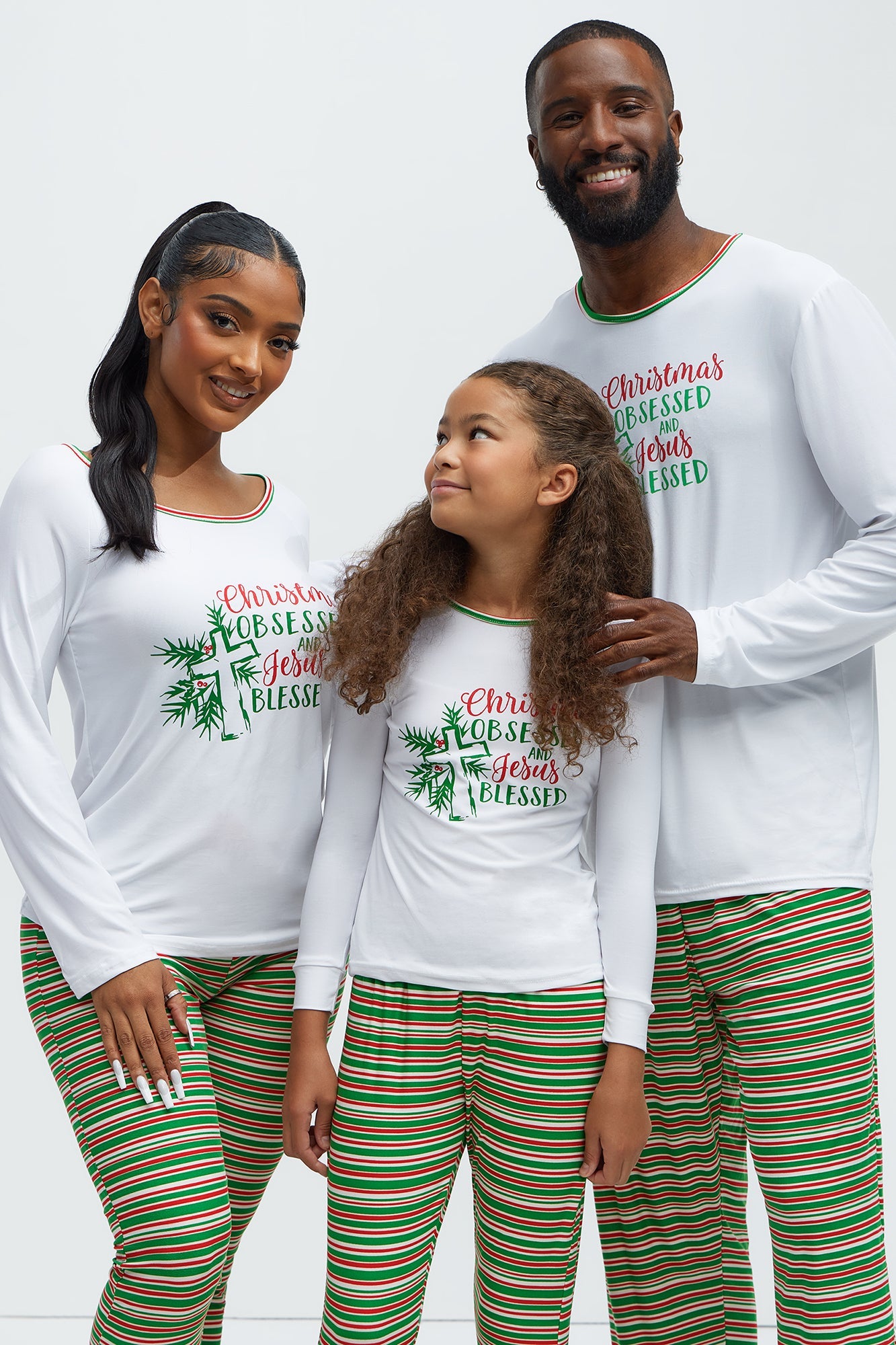 Reason For The Season Holiday PJ Set - White/combo